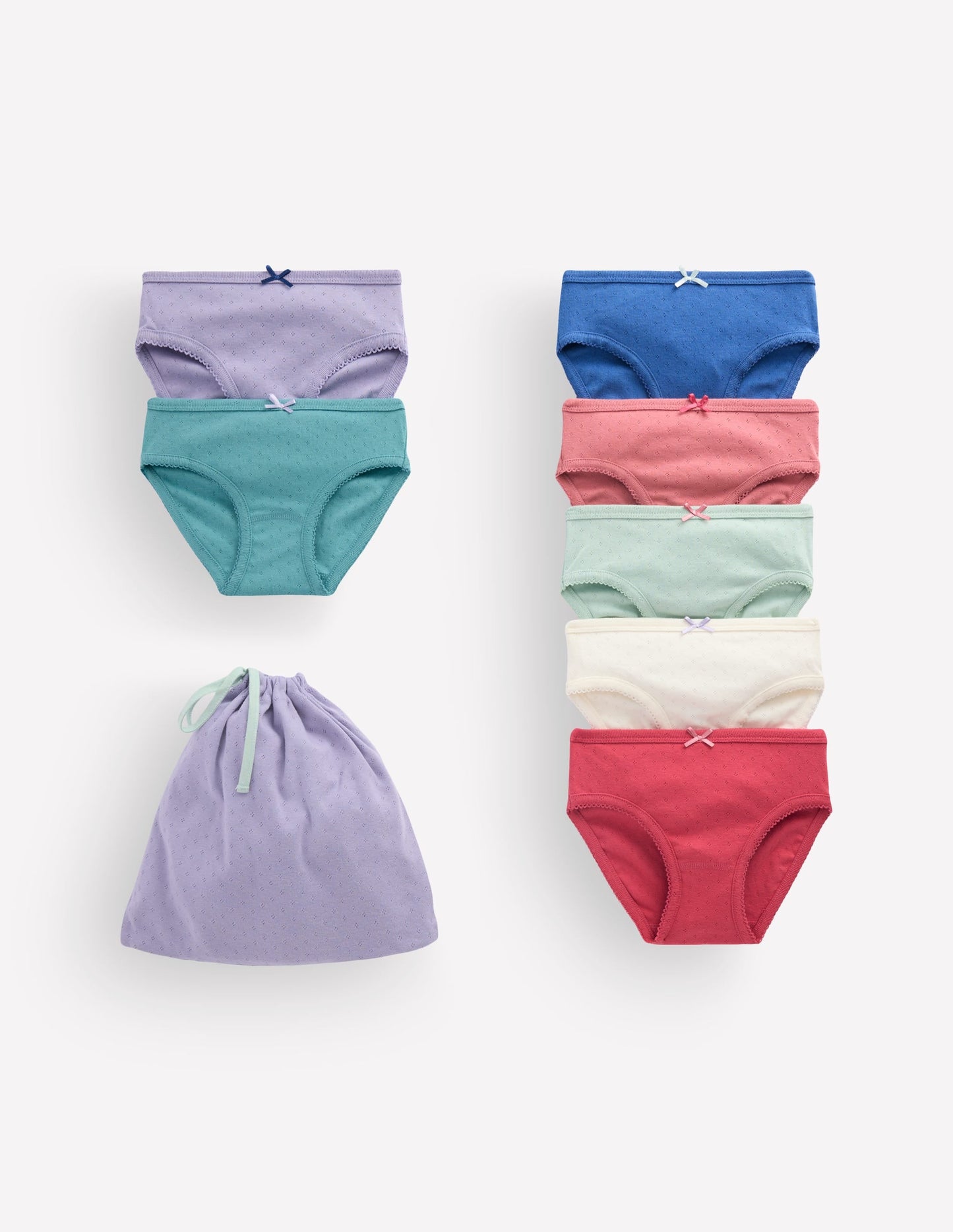 7-pack Pointelle Pants-Multi Colours