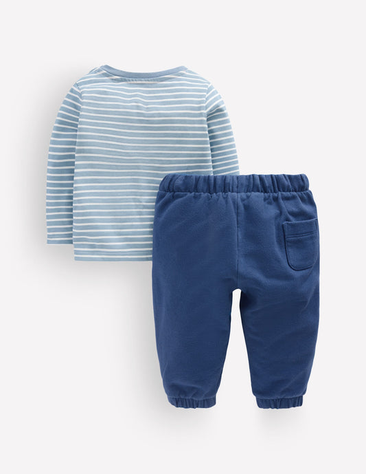 Appliqué Jersey Play Set-Blue Puppy