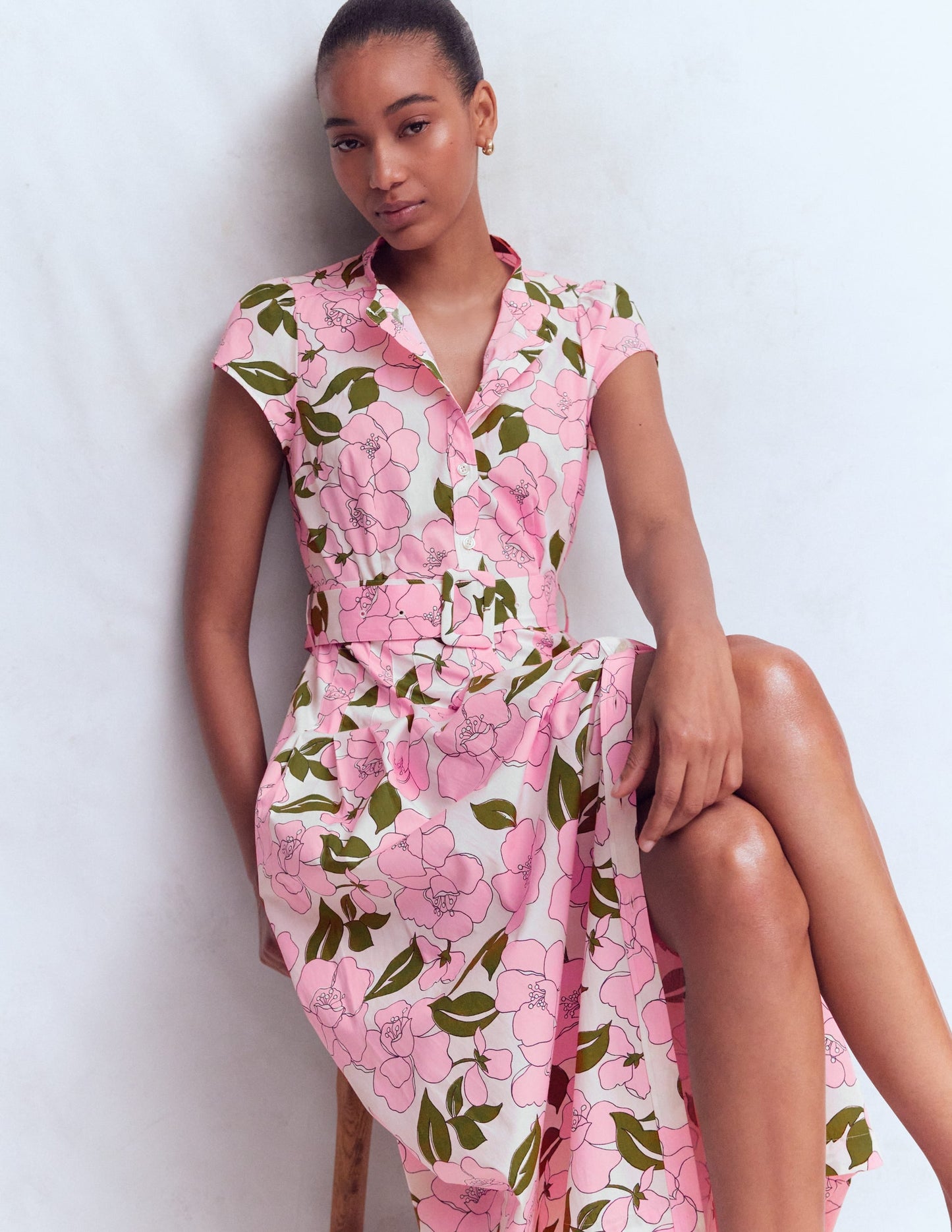 Arabella Cotton Maxi Dress-Pink Radiant Bloom