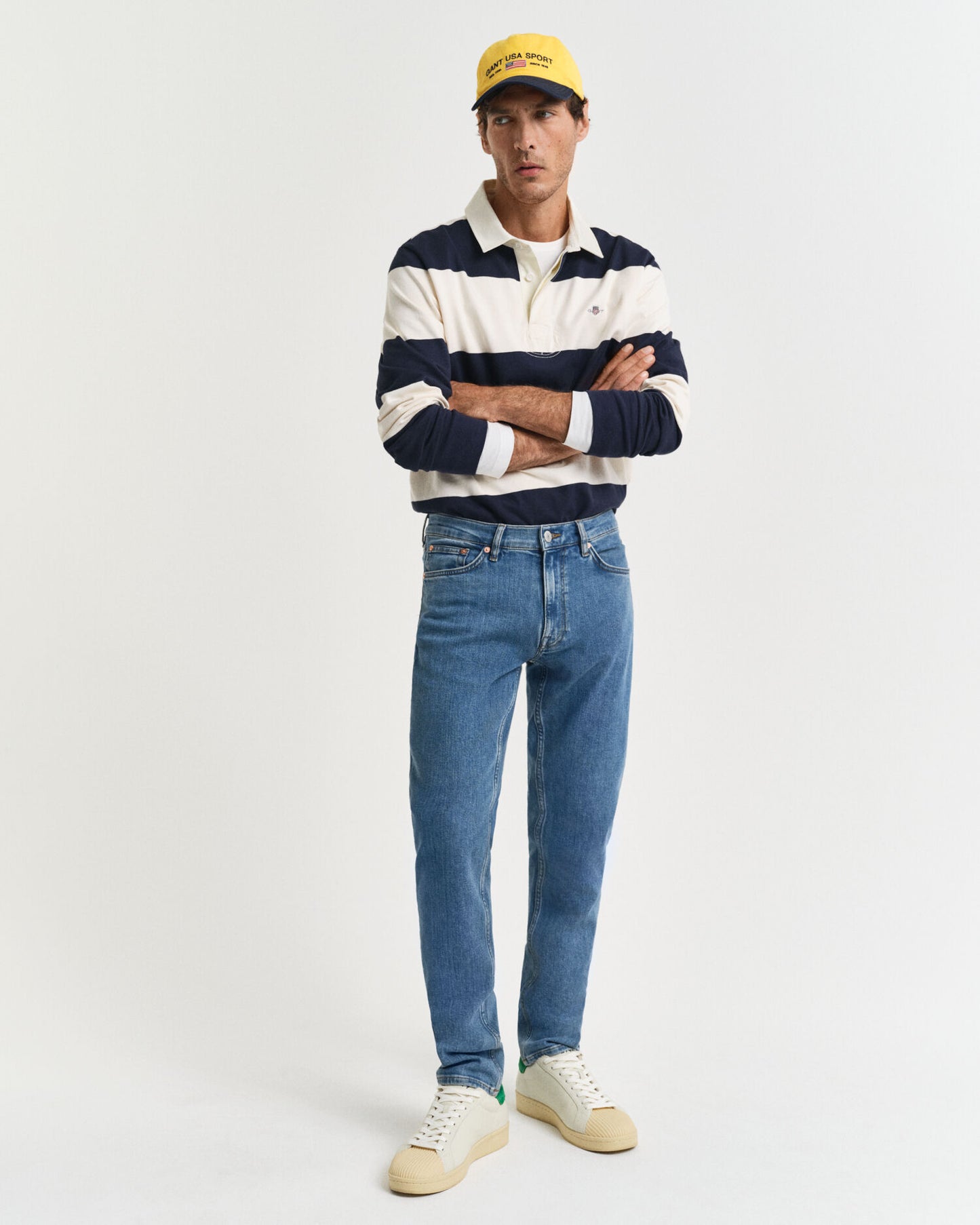 Slim Fit Jeans in sauberer Waschung