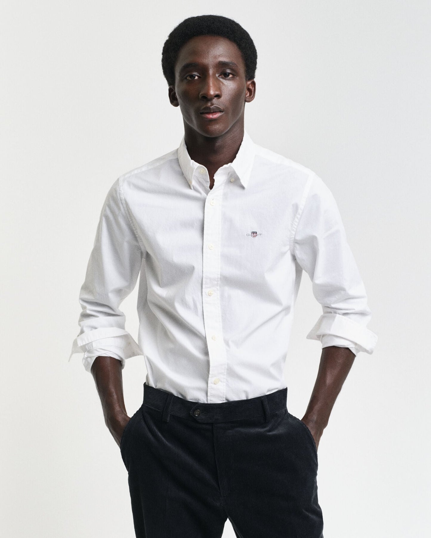 Chemise Classique Slim en Popeline