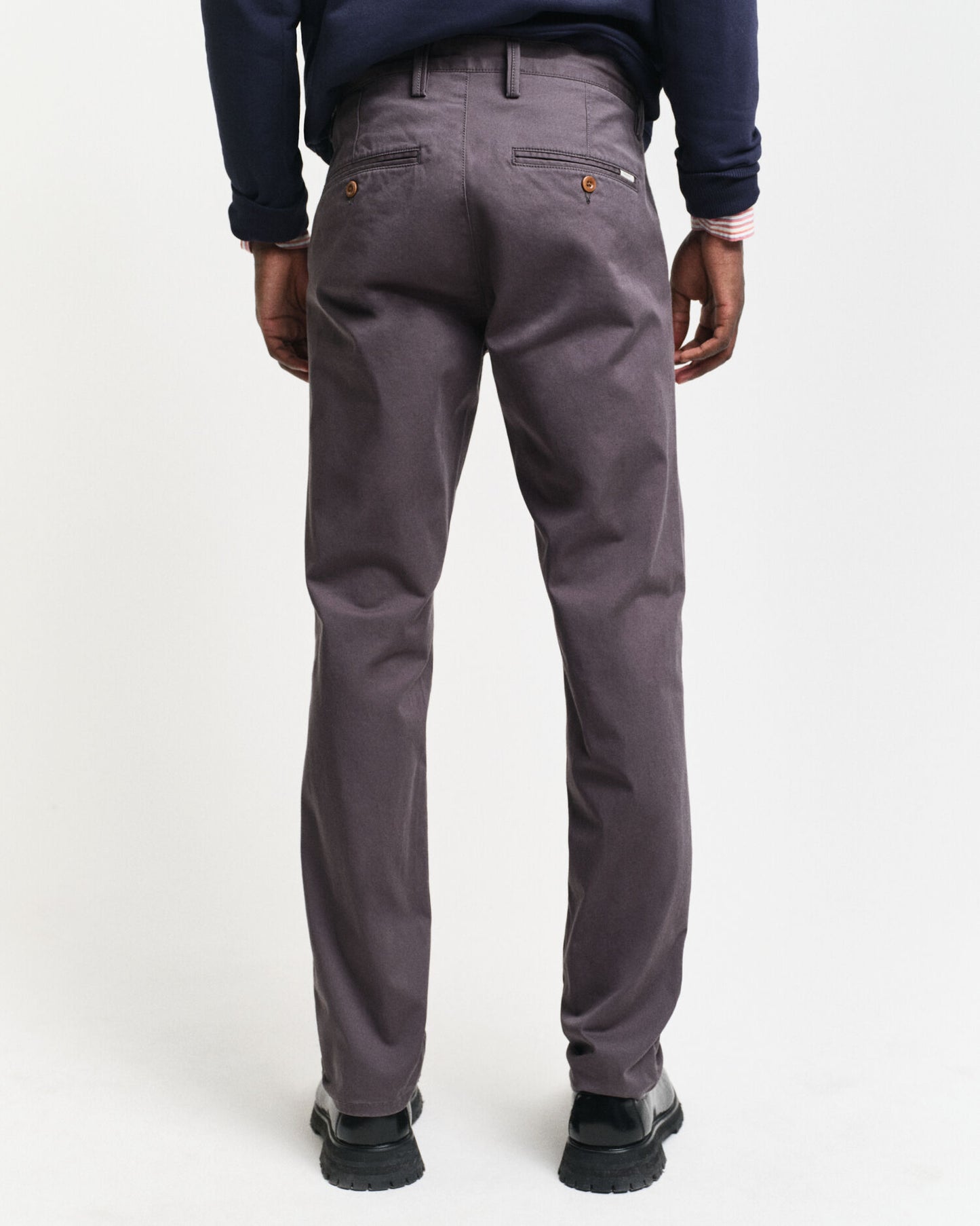 Pantalon Chino Ajusté en Twill