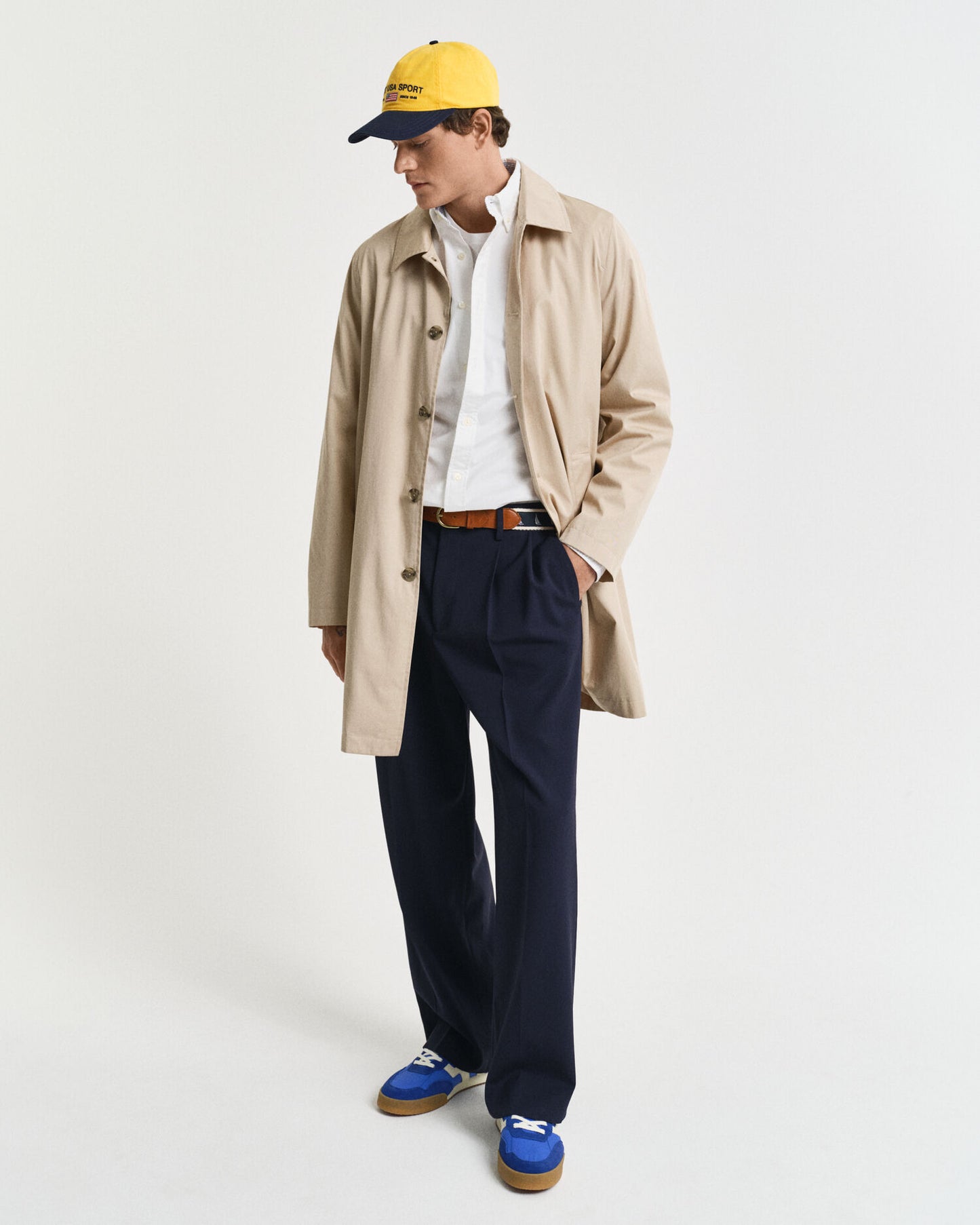 Chemise Oxford ajustée extensible