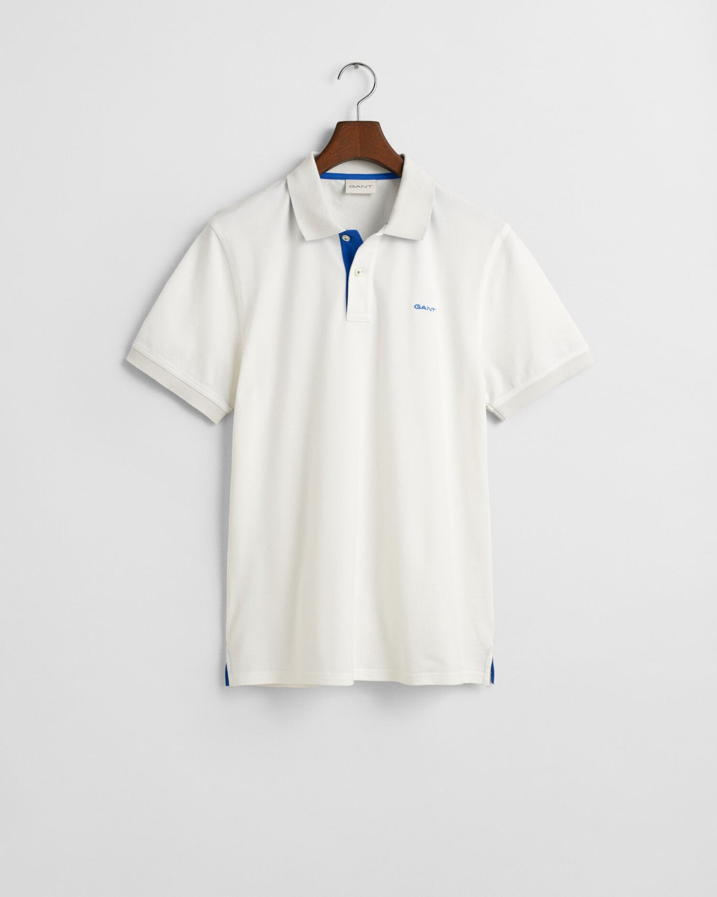 Polo en piqué contrasté