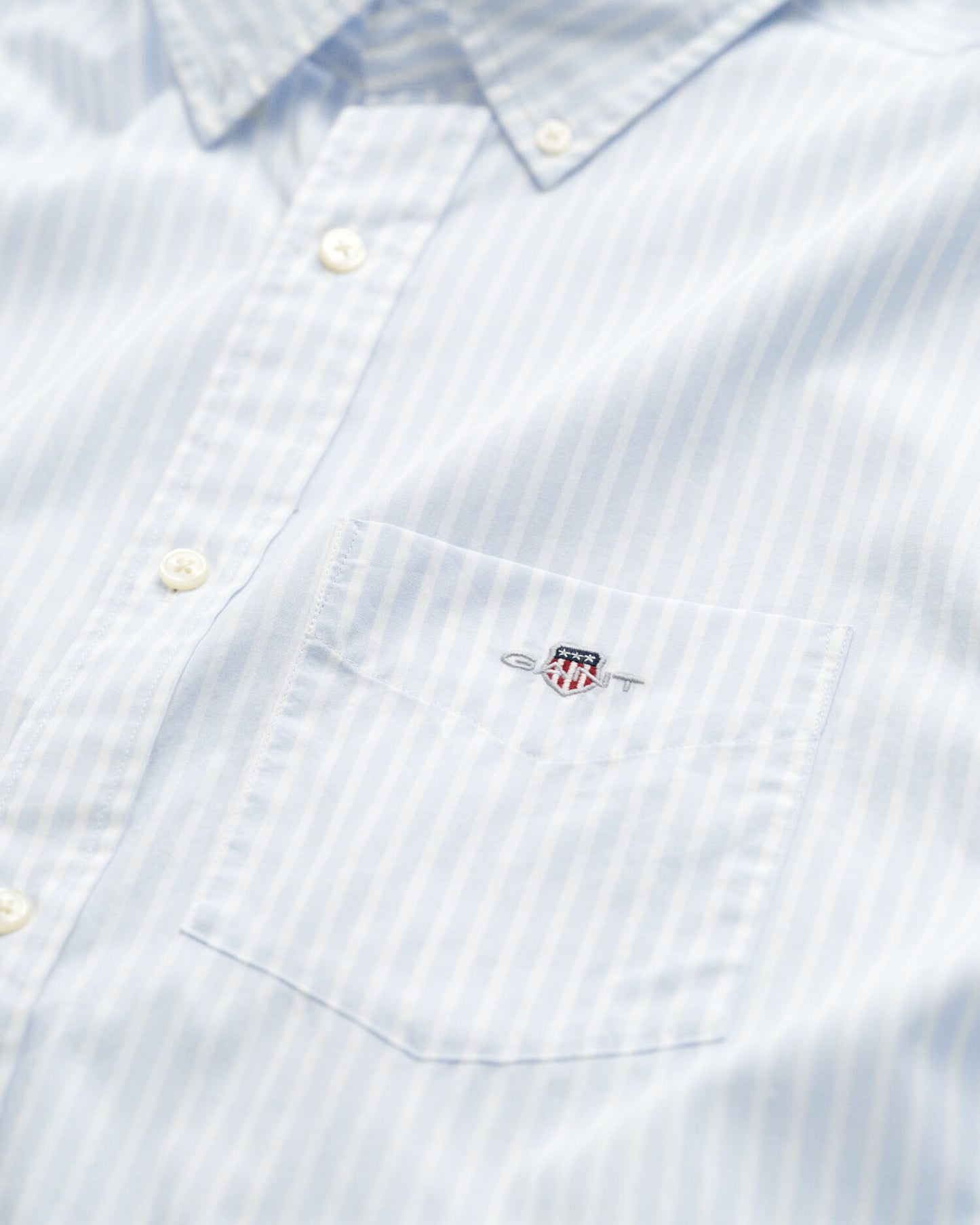 Chemise popeline rayée coupe droite