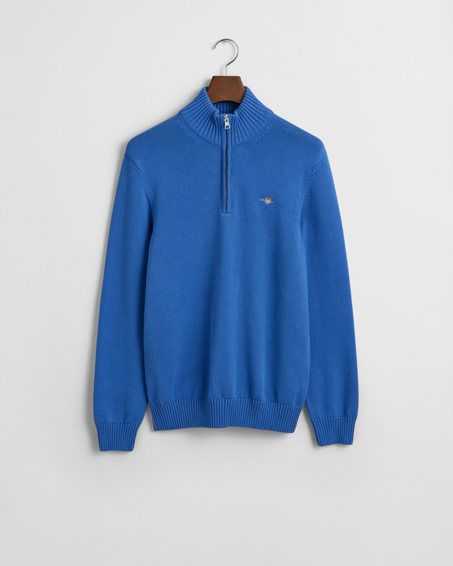 Pull en coton décontracté avec demi-zip