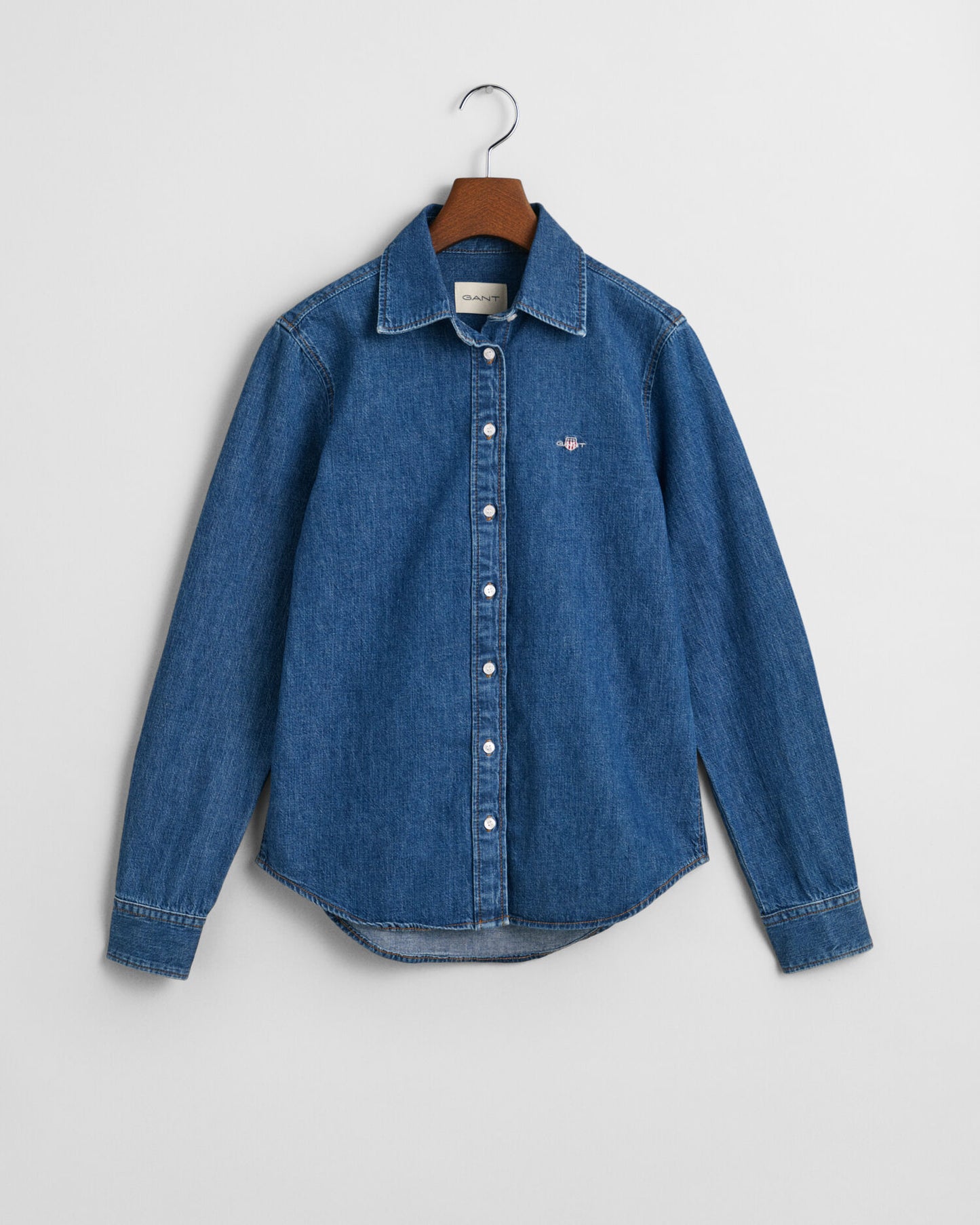 Chemise en jean coupe droite