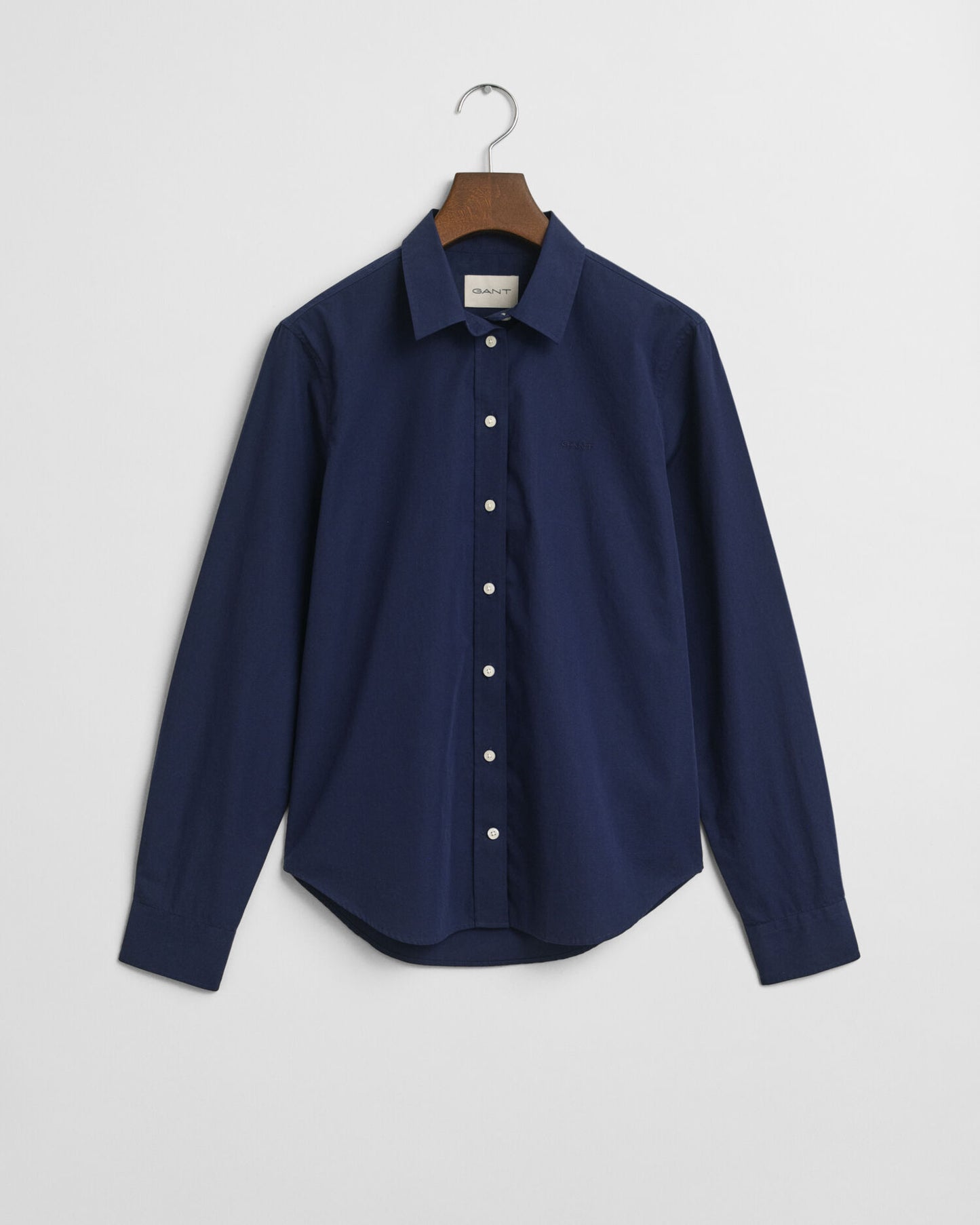 Chemise classique en popeline coupe droite