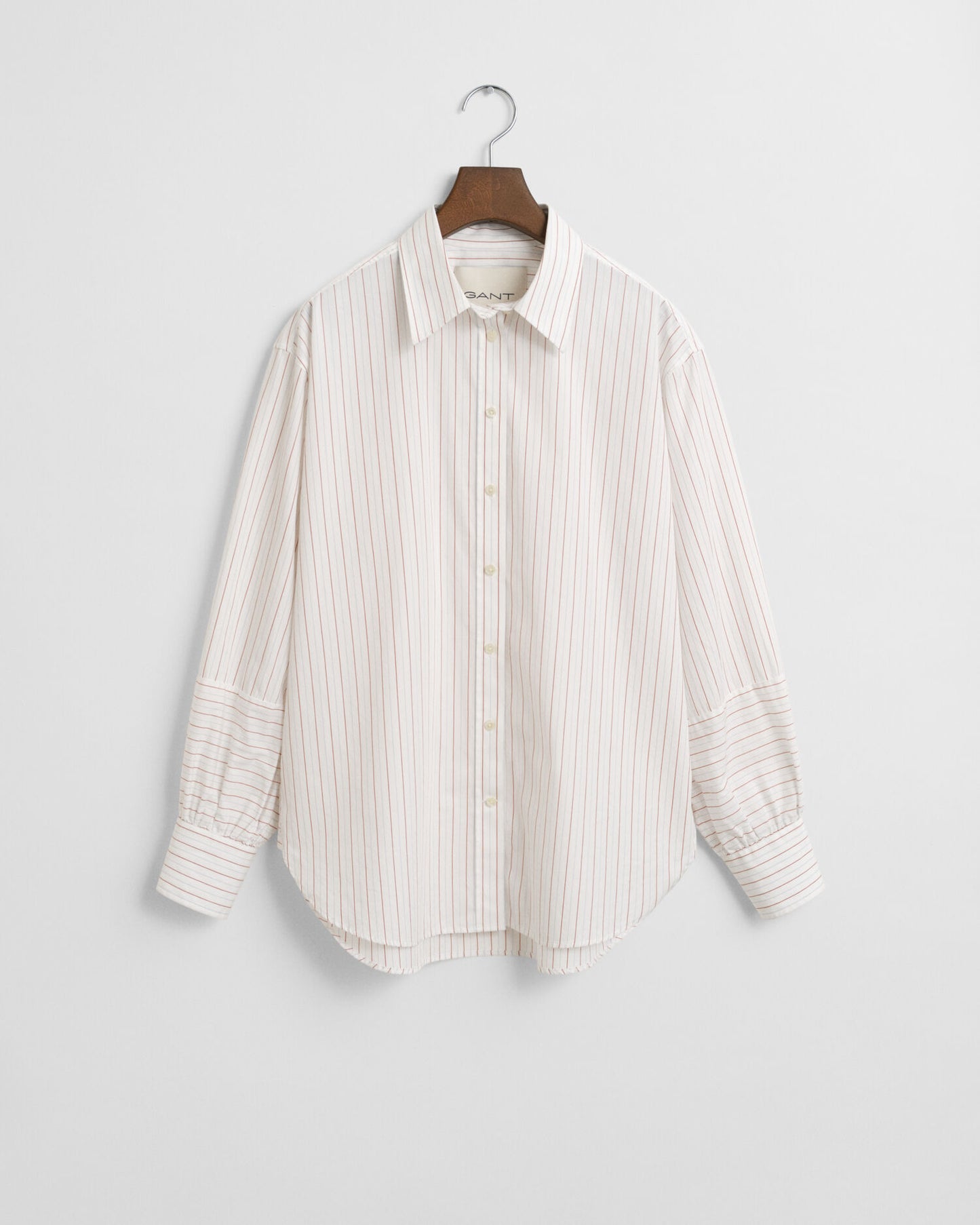 Chemise rayée à manches amples et coupe décontractée