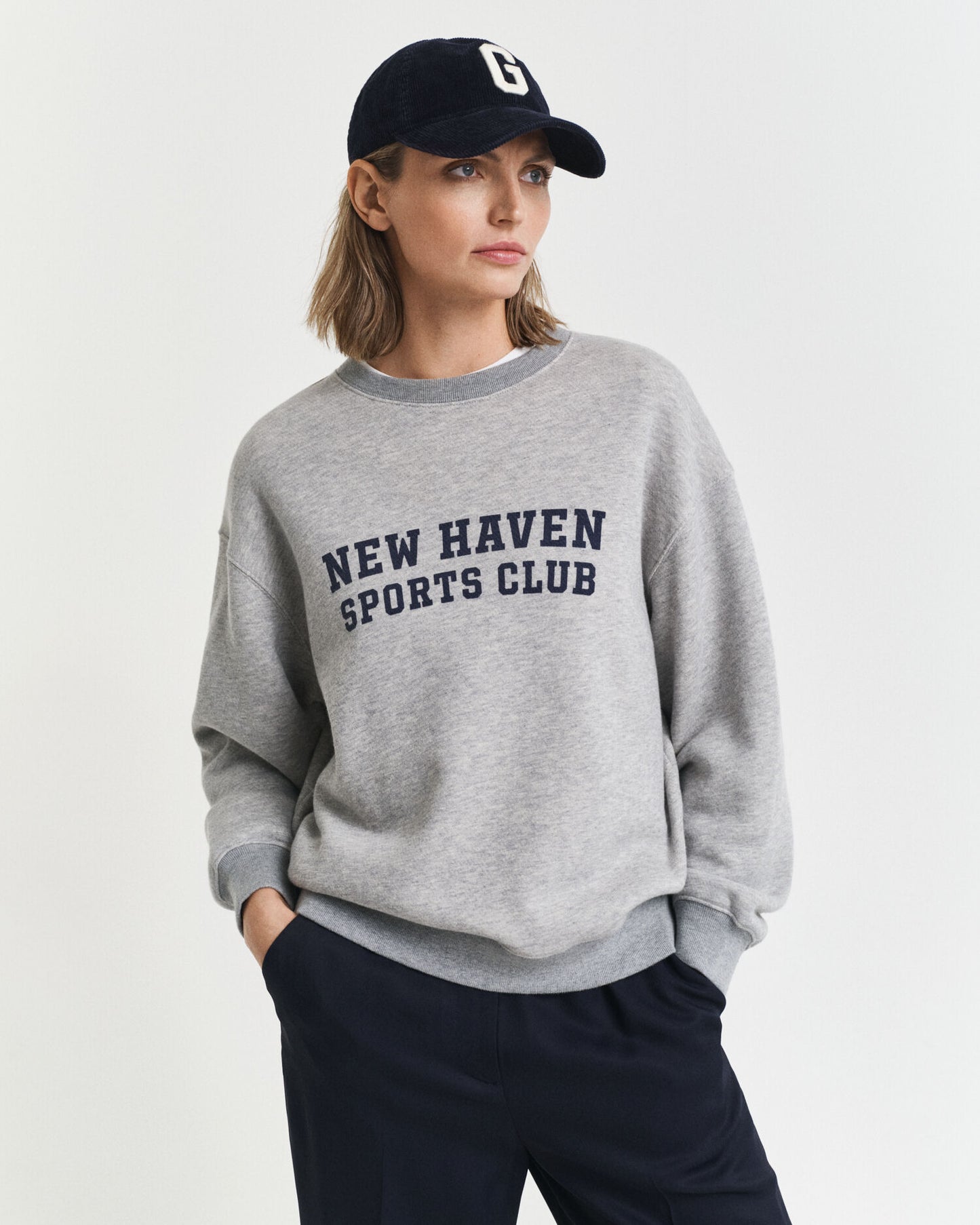 Grafisches Rundhals-Sweatshirt