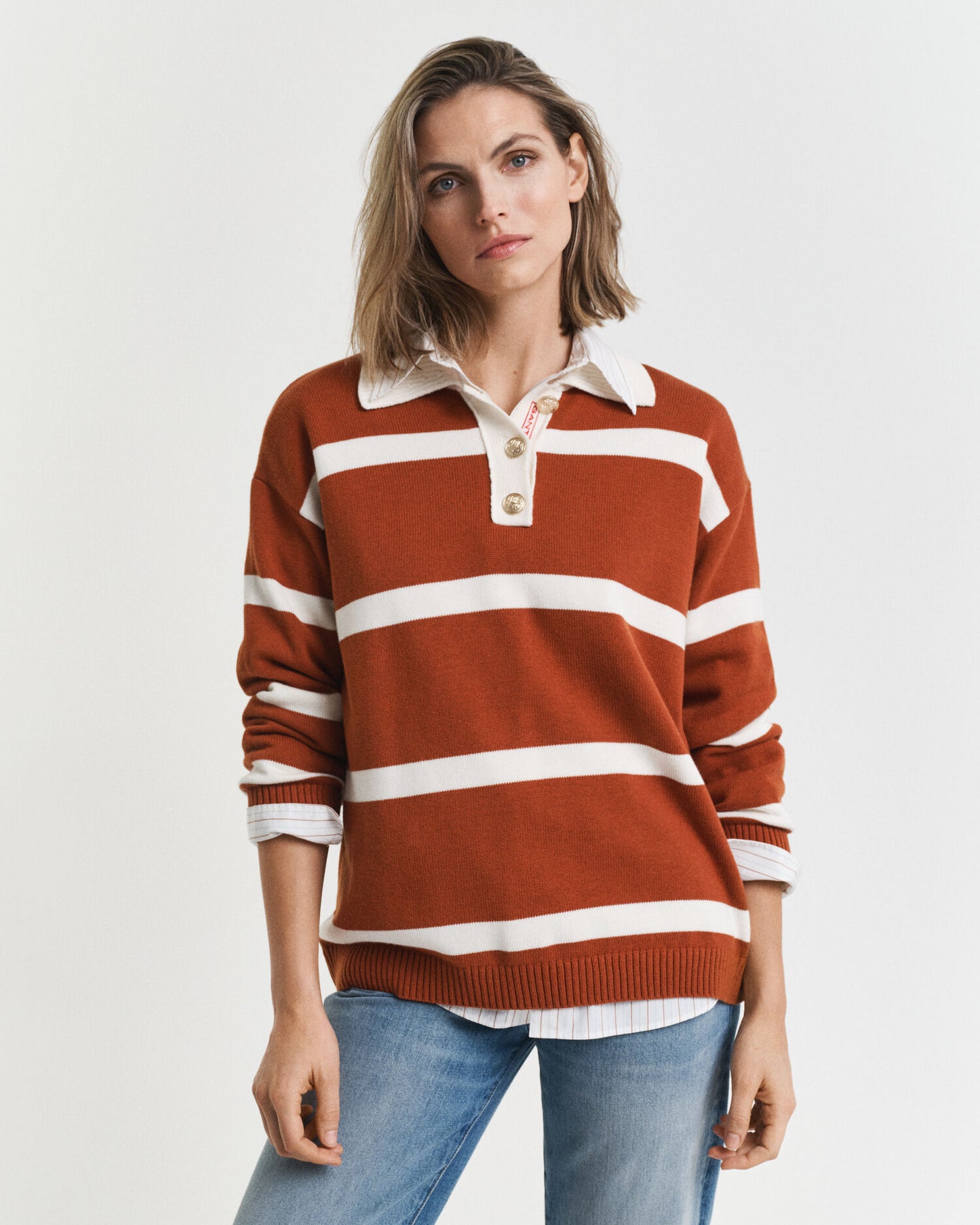 Rugger en tricot rayé