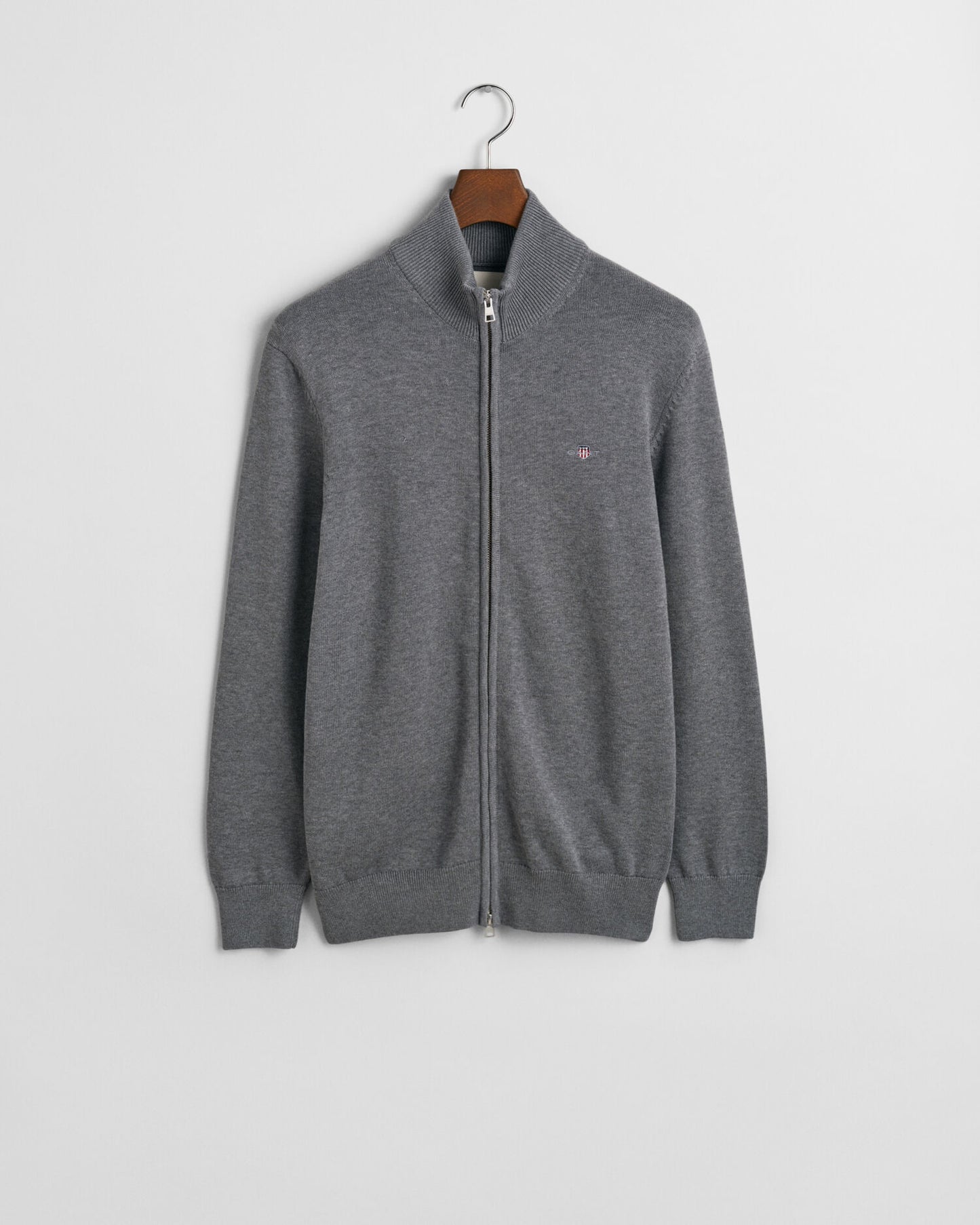 Cardigan zippé en coton décontracté