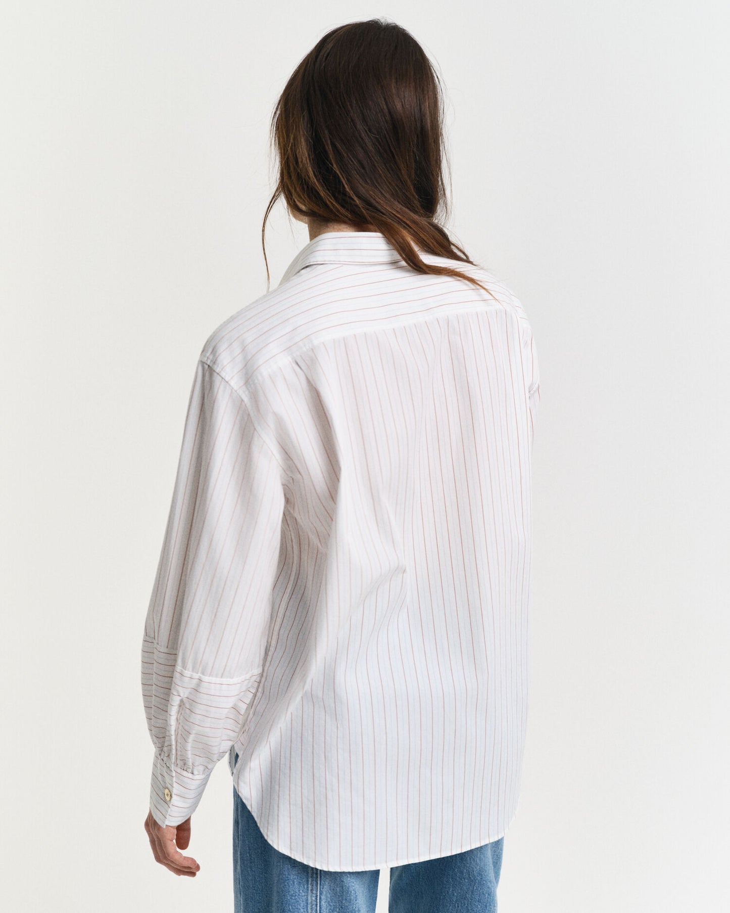Chemise rayée à manches amples et coupe décontractée