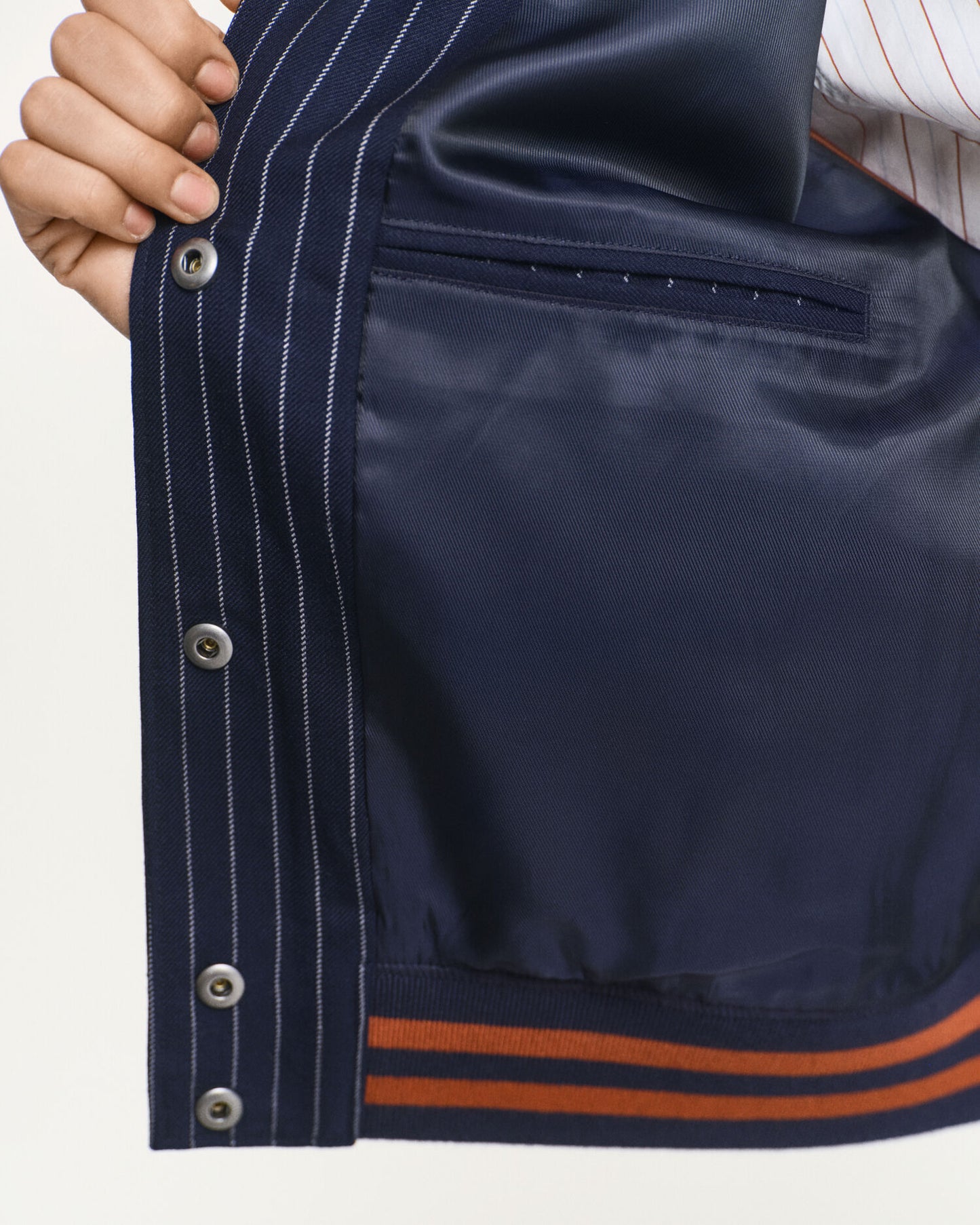 Nadelstreifen-Collegejacke