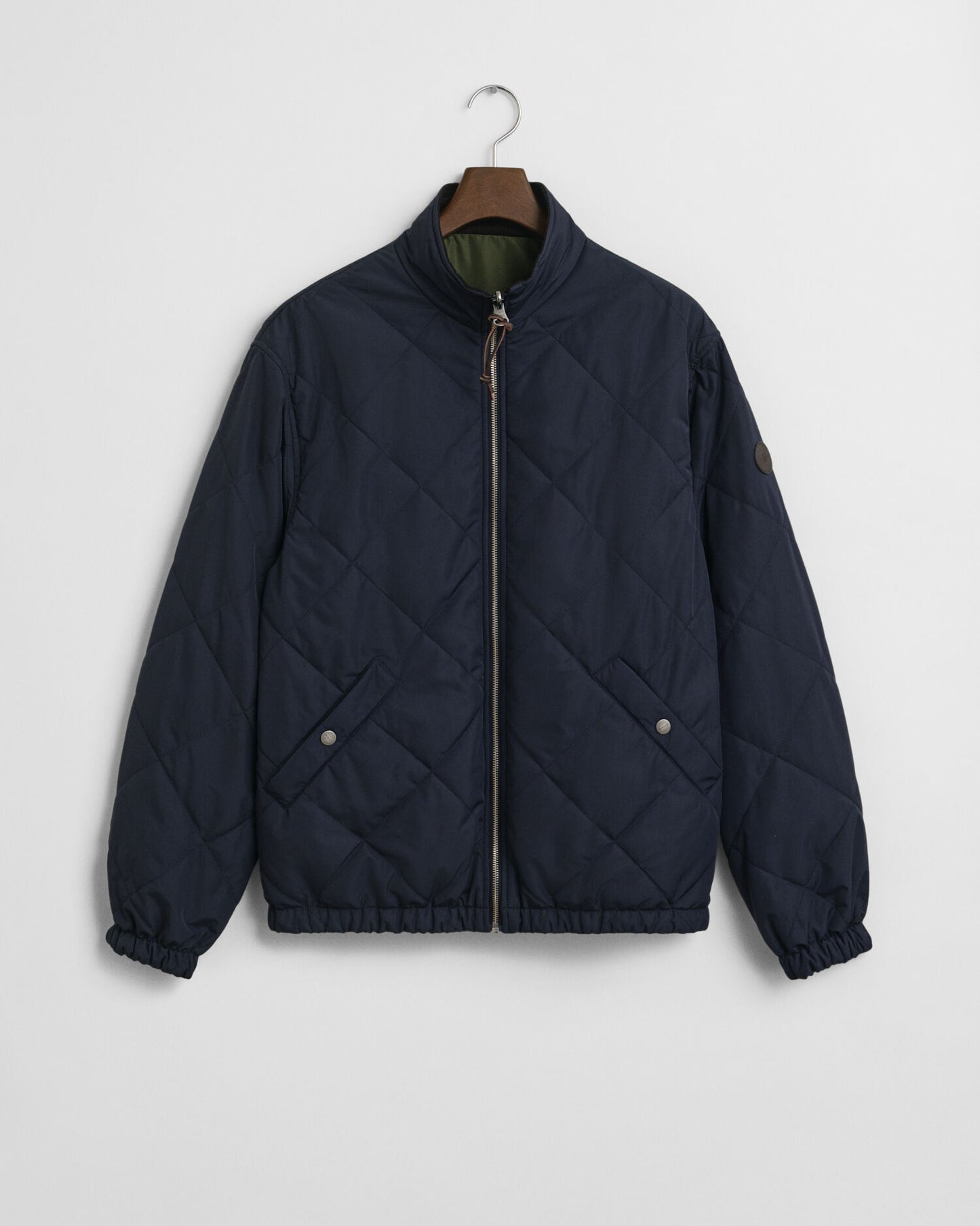 Veste à col montant réversible