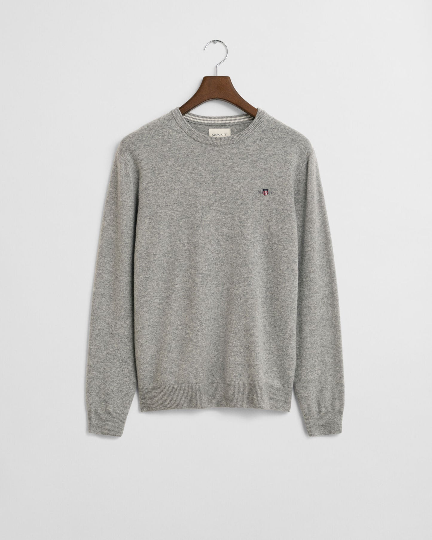 Pullover aus superfeiner Lammwolle mit Rundhalsausschnitt