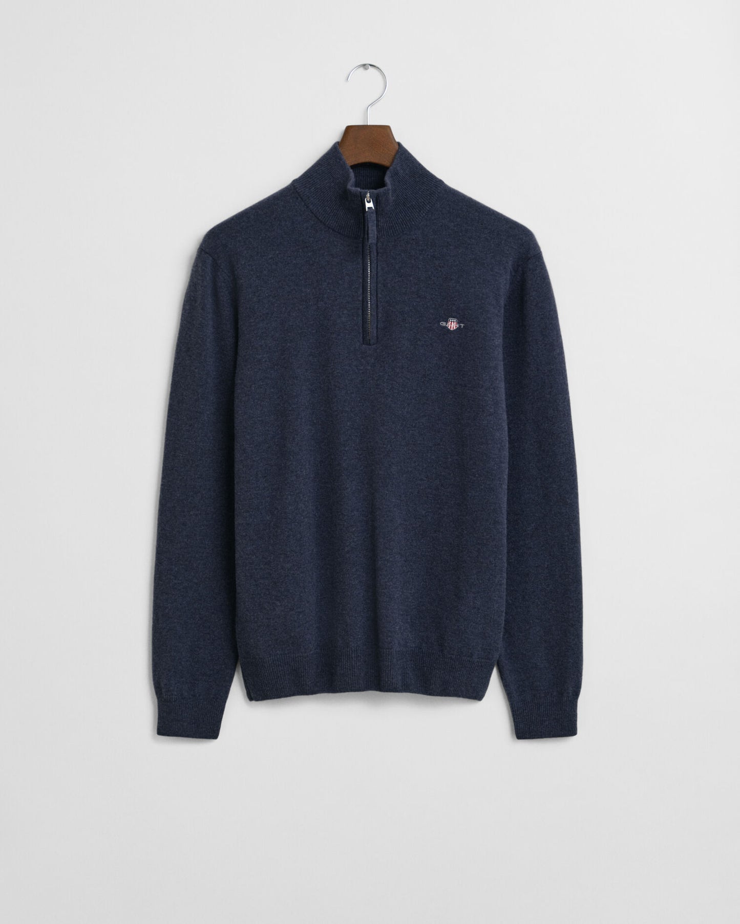 Superfeiner Lammwoll-Half-Zip-Pullover