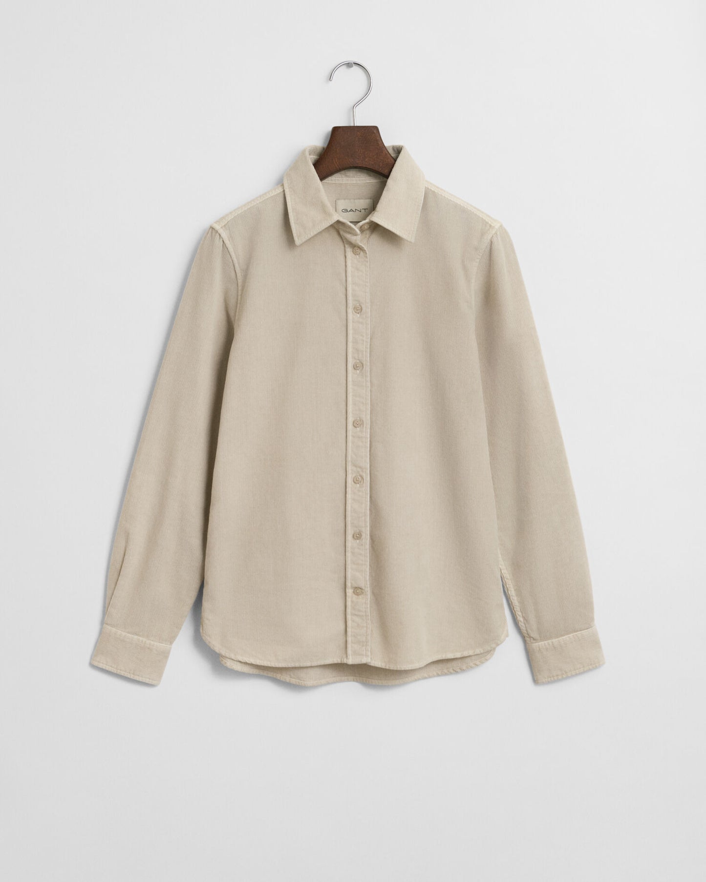 Chemise en velours côtelé coupe droite