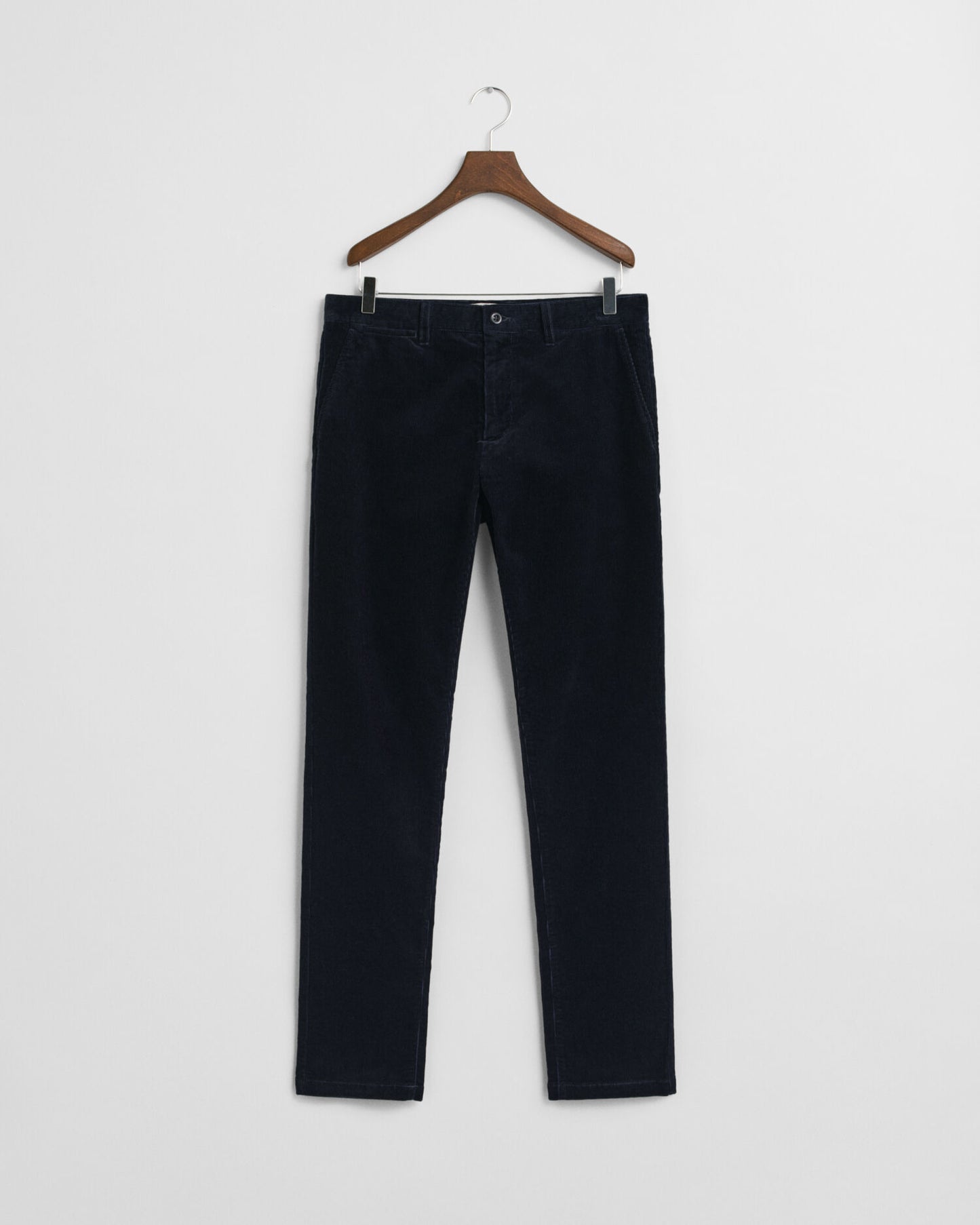 Pantalon Chino en Velours Côtelé Coupe Ajustée
