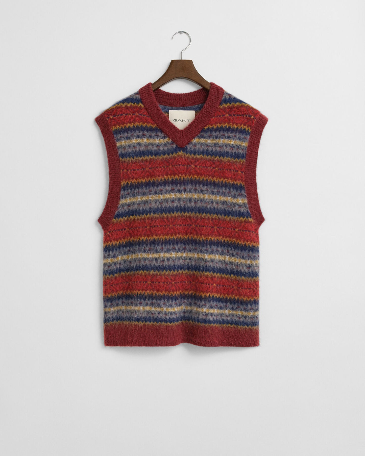 Gilet en jacquard brossé