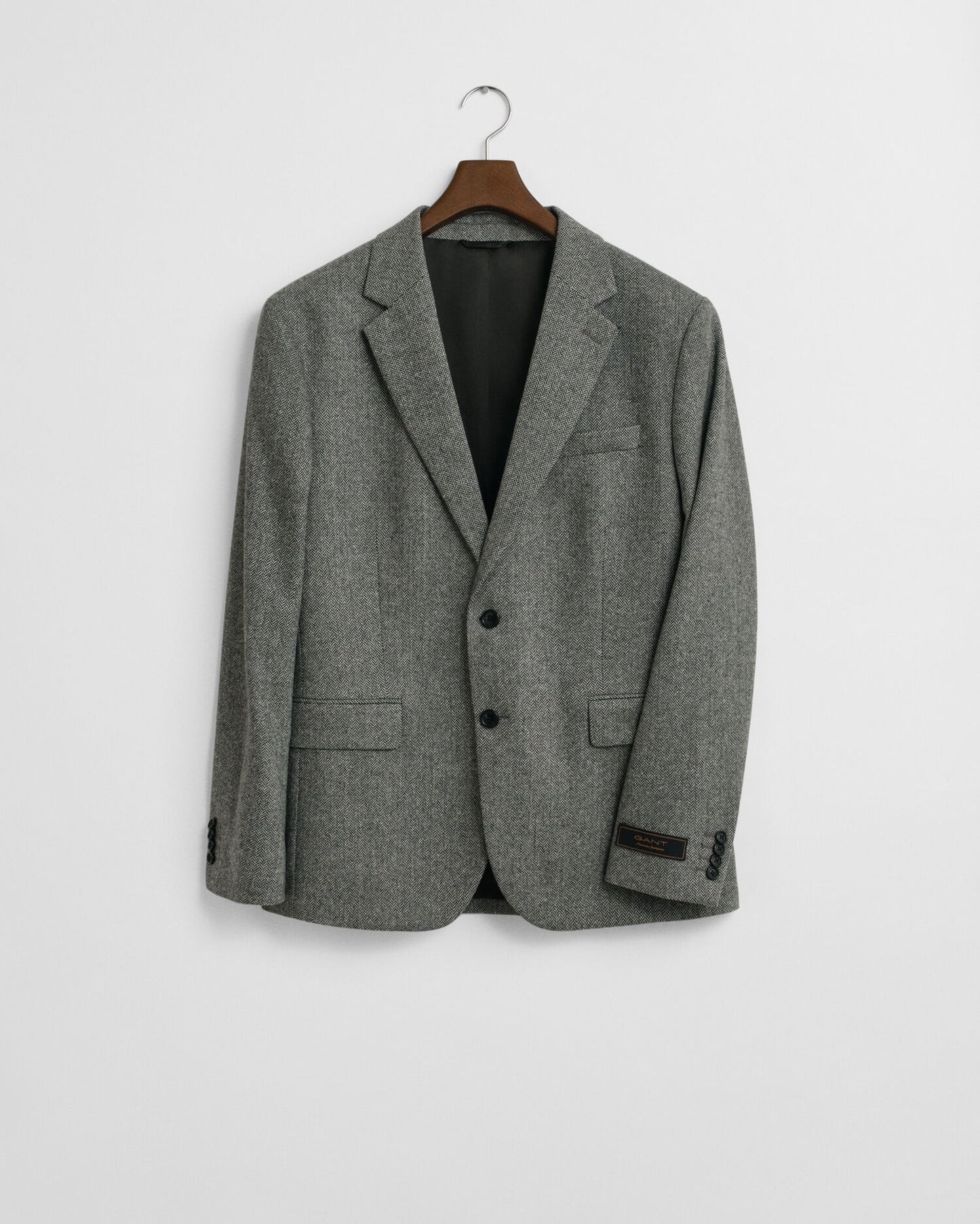 Veste de costume en flanelle à chevrons coupe slim