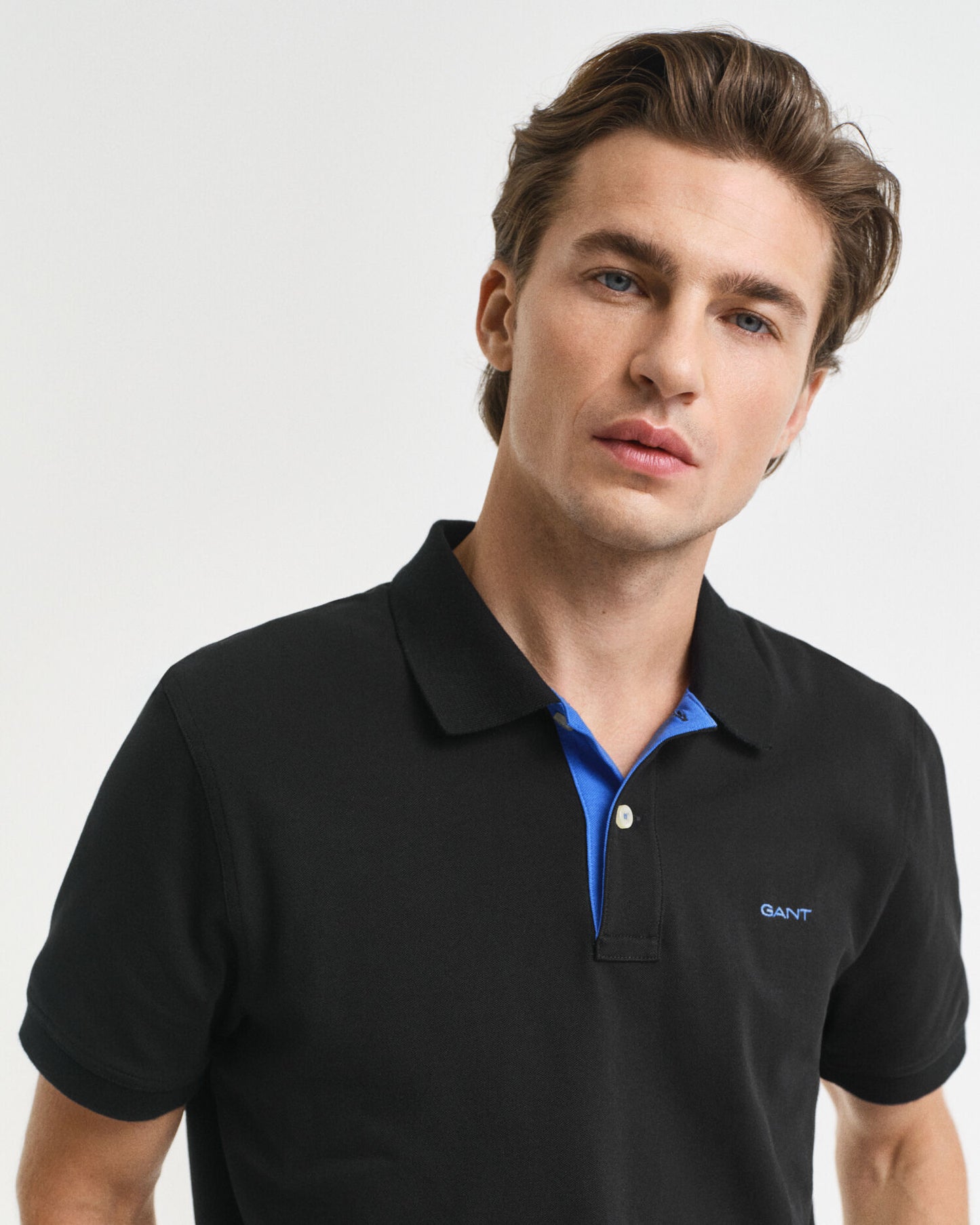 Polo piqué contrasté