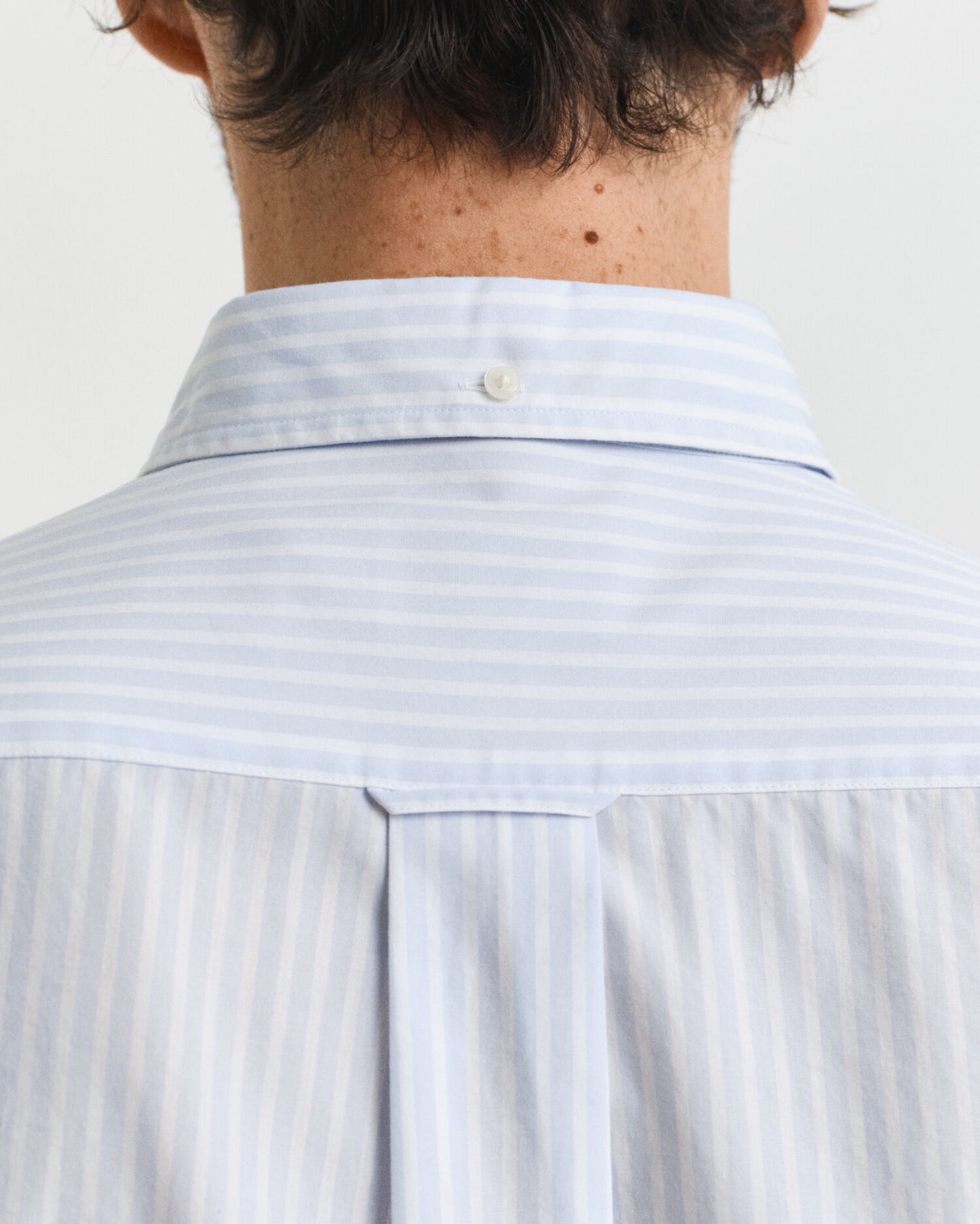 Chemise popeline rayée coupe droite