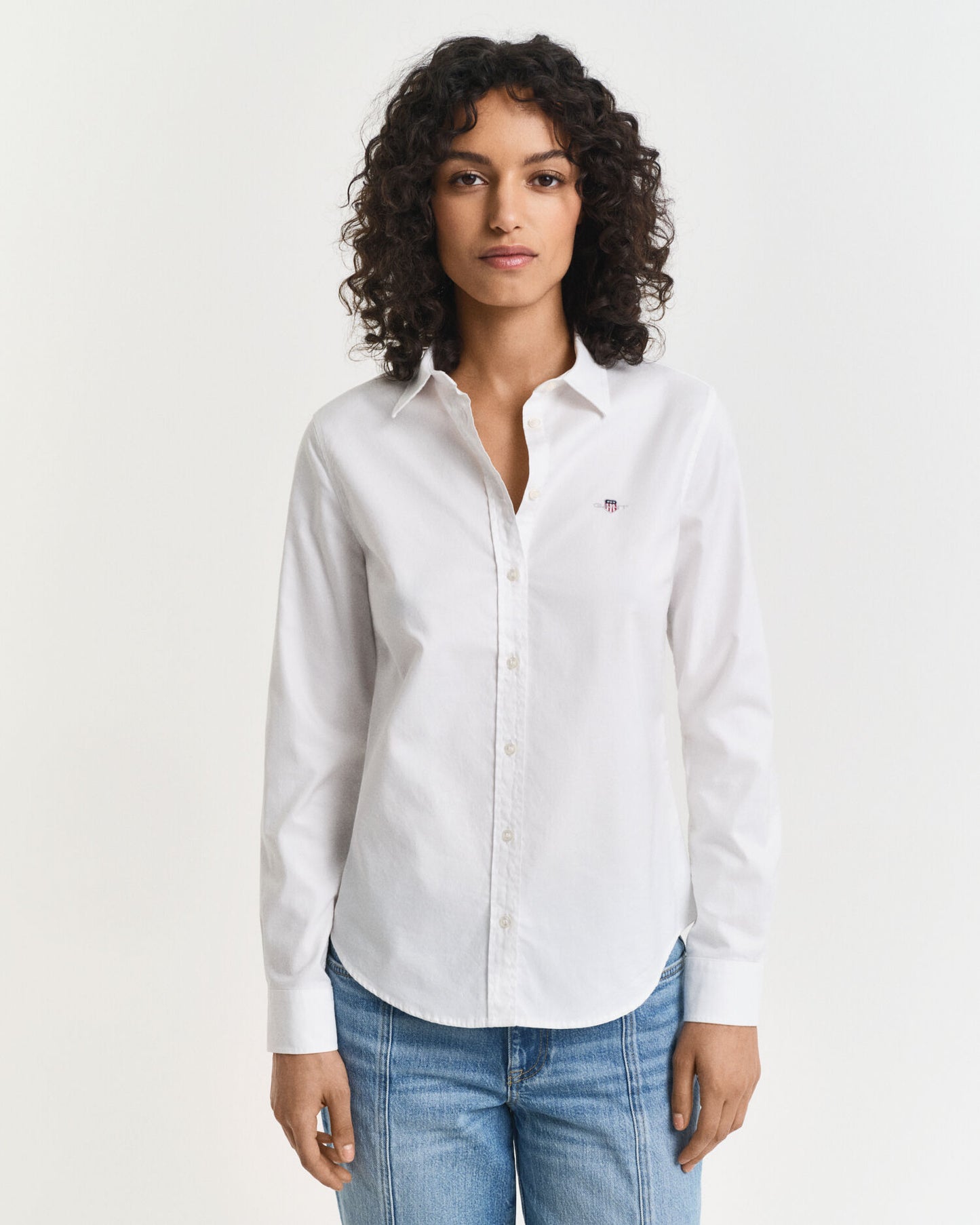Chemise Oxford ajustée extensible