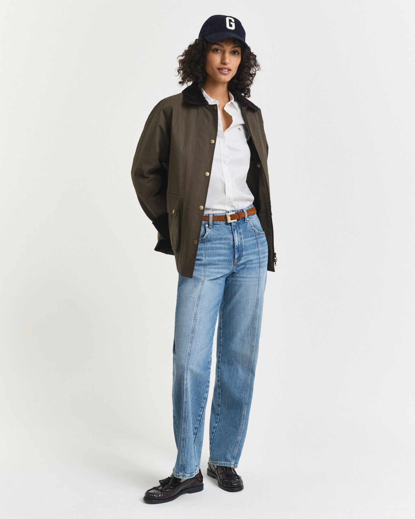 Chemise Oxford ajustée extensible
