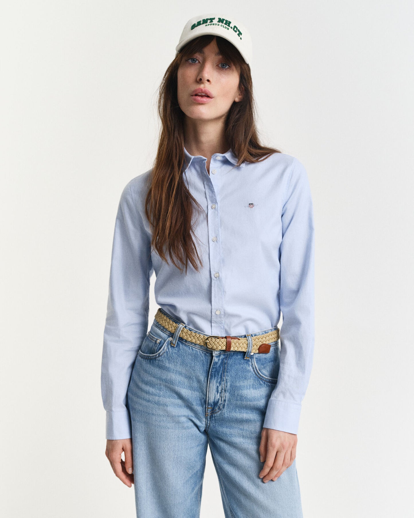 Chemise Oxford ajustée extensible