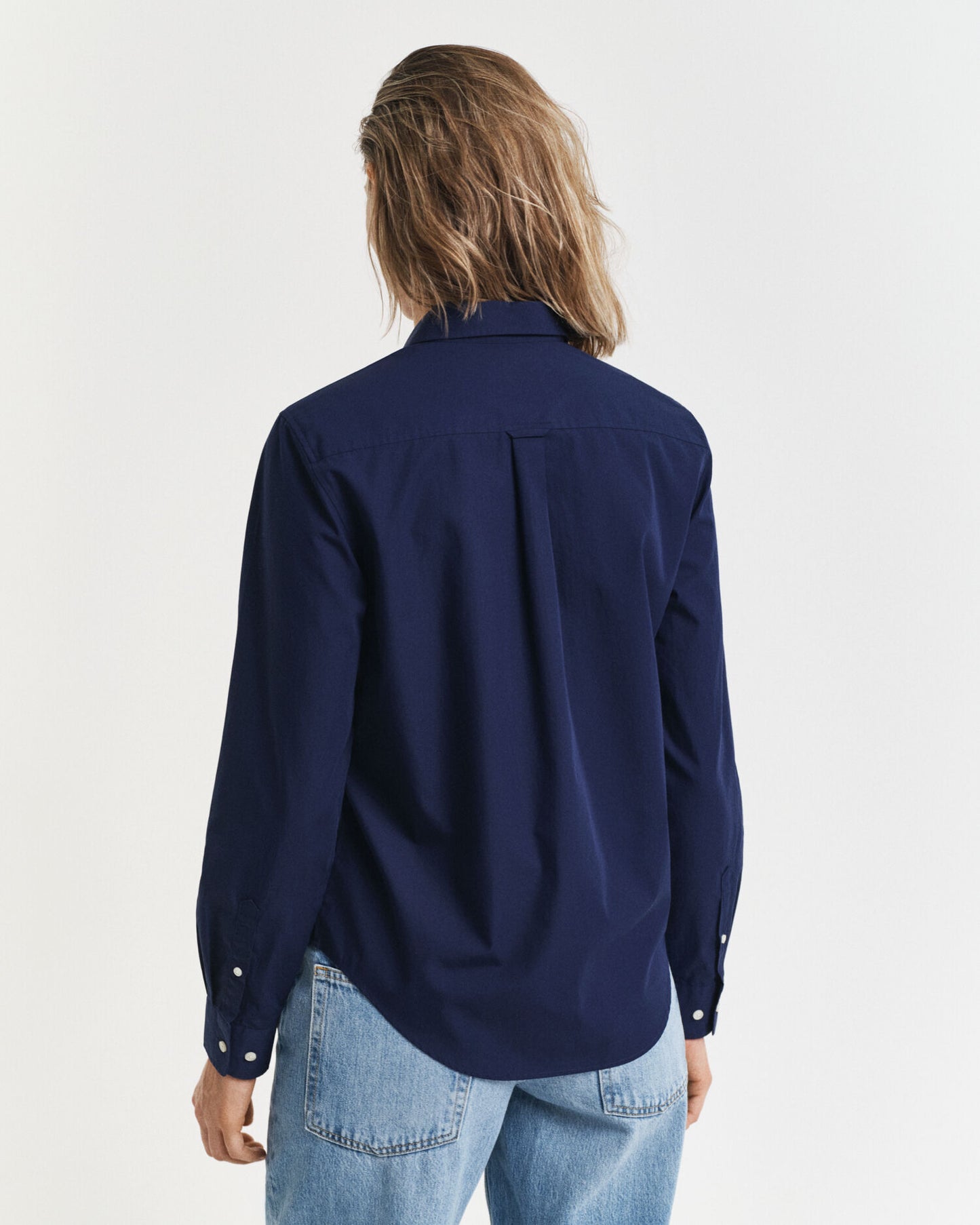 Chemise classique en popeline coupe droite