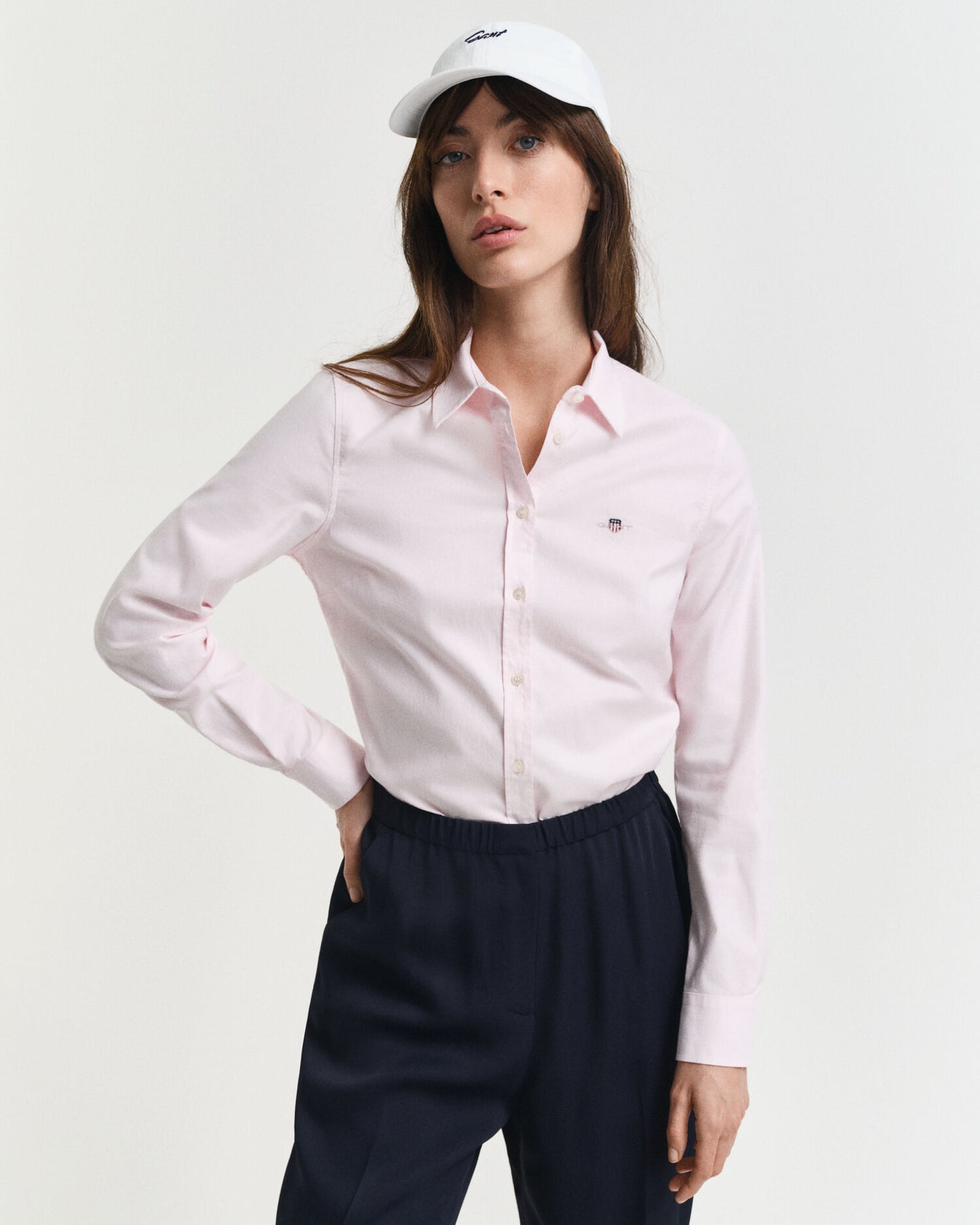 Chemise Oxford ajustée extensible