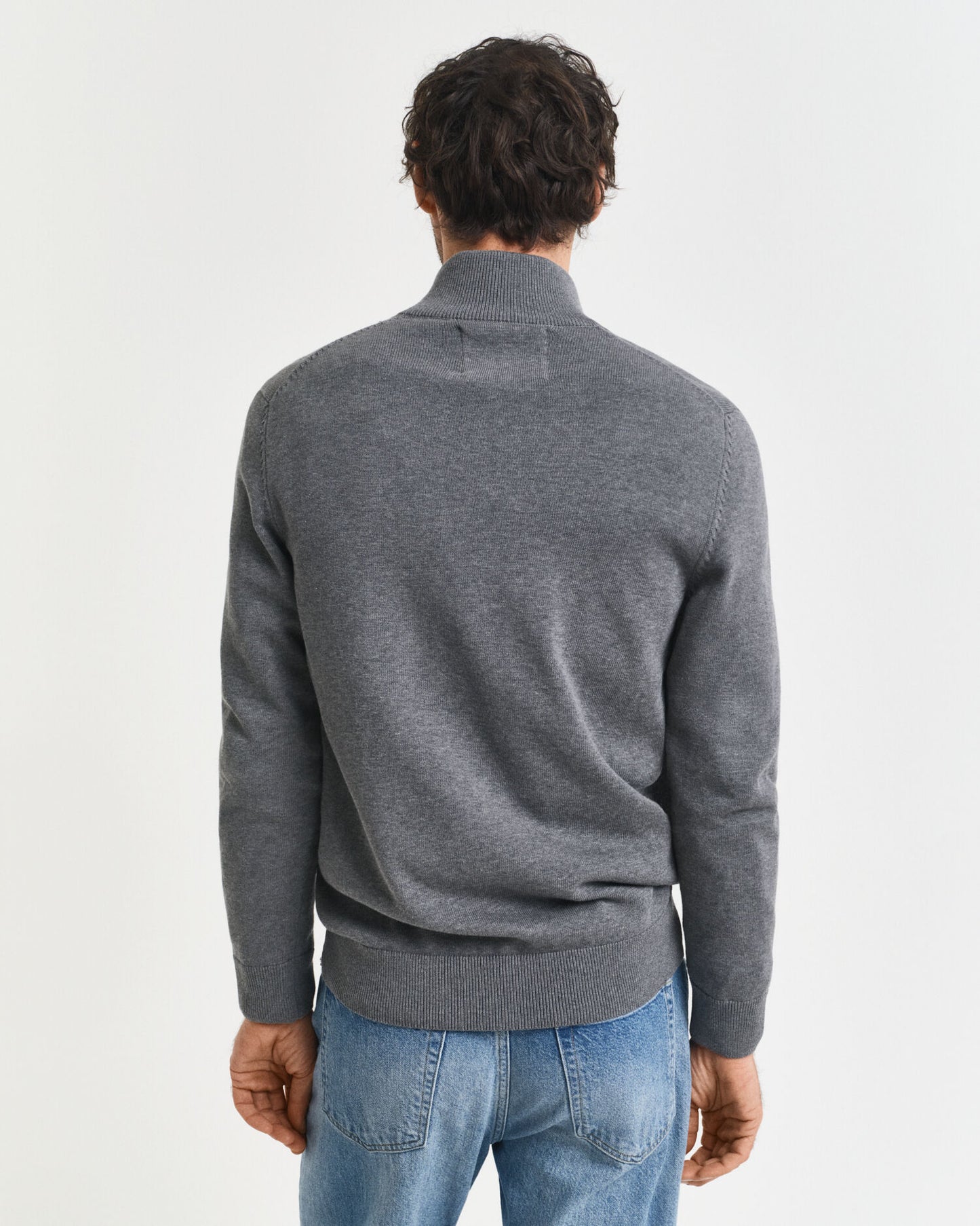 Cardigan zippé en coton décontracté