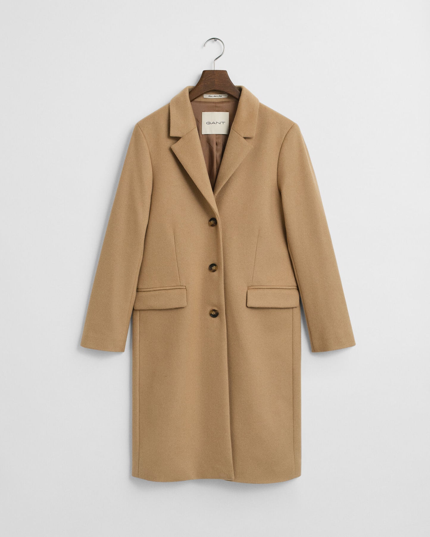 Manteau en laine mélangée coupe classique