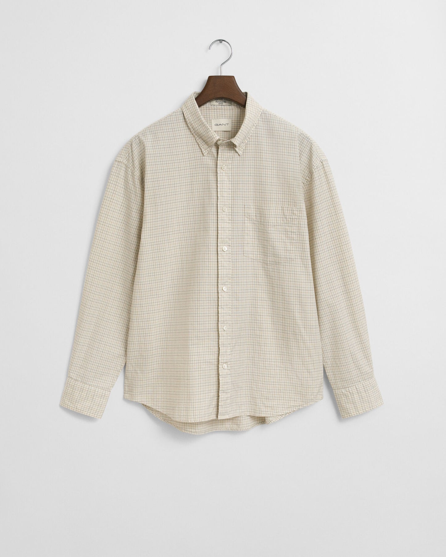 Oversized Kariertes Luxus-Oxford-Hemd