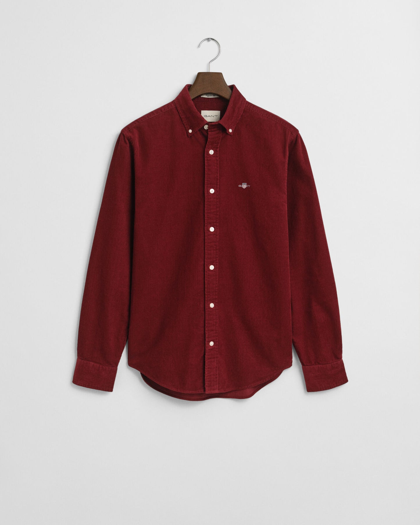 Chemise en velours côtelé de coton coupe classique
