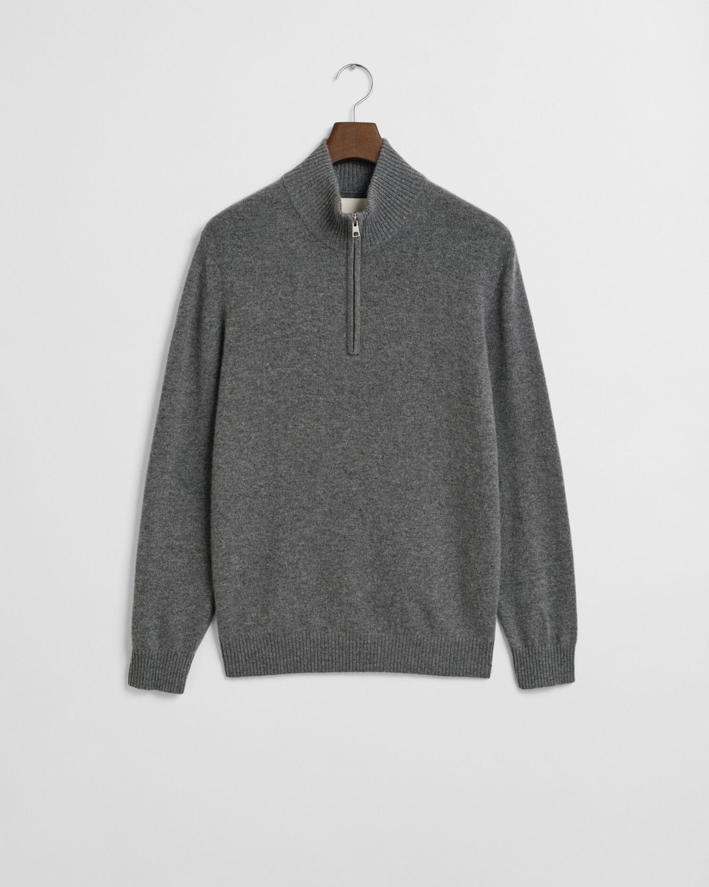 Pull mi-zippé en cachemire