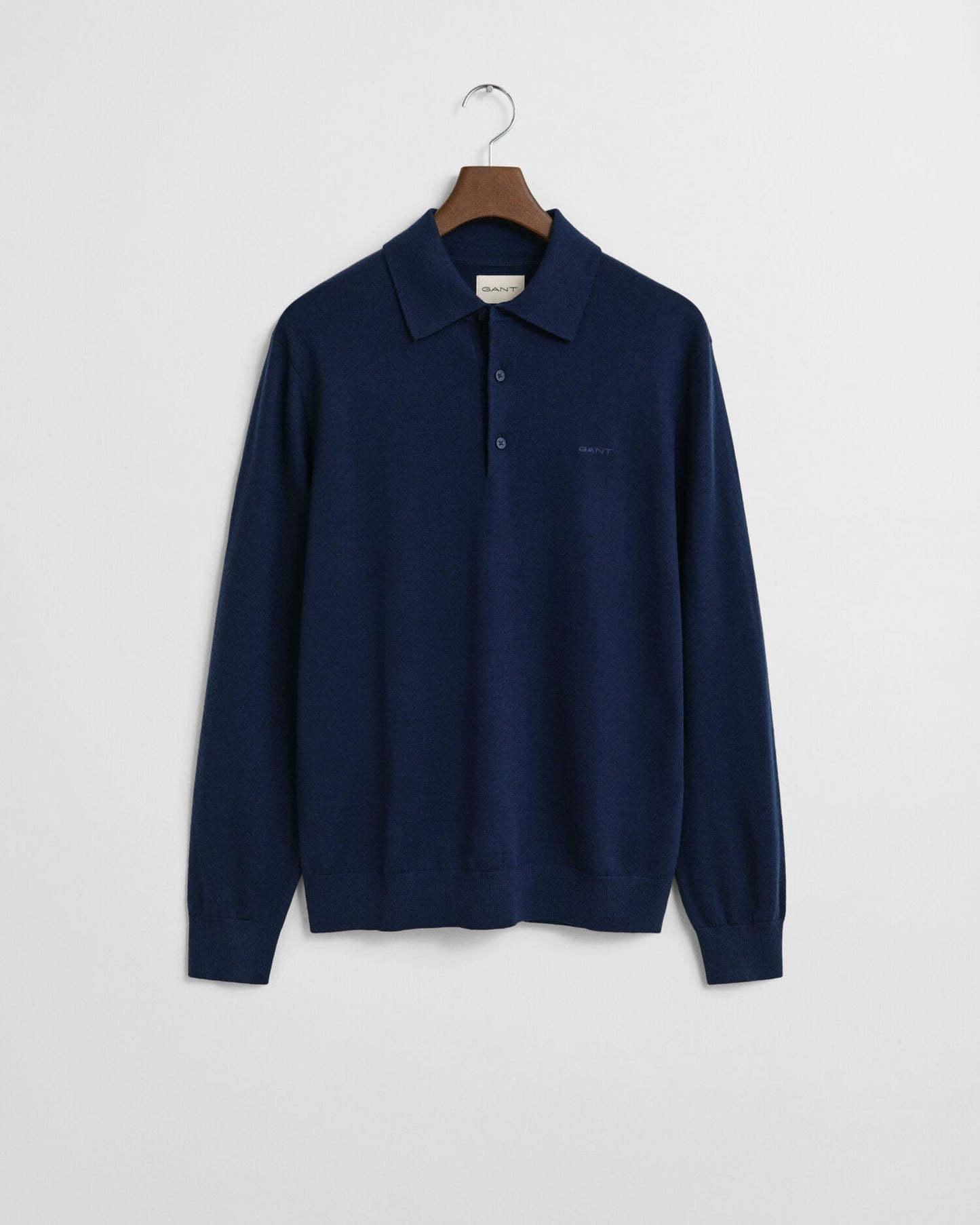 Pull polo en laine mérinos extrafine