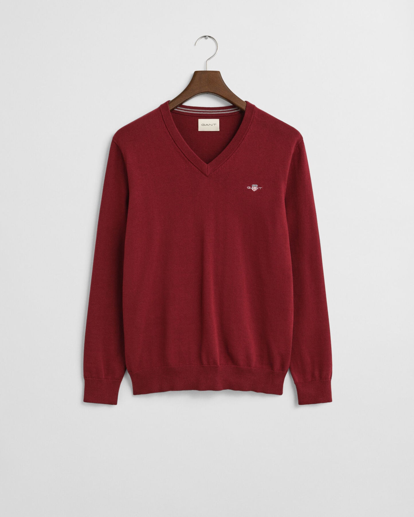 Klassischer Baumwoll-V-Pullover