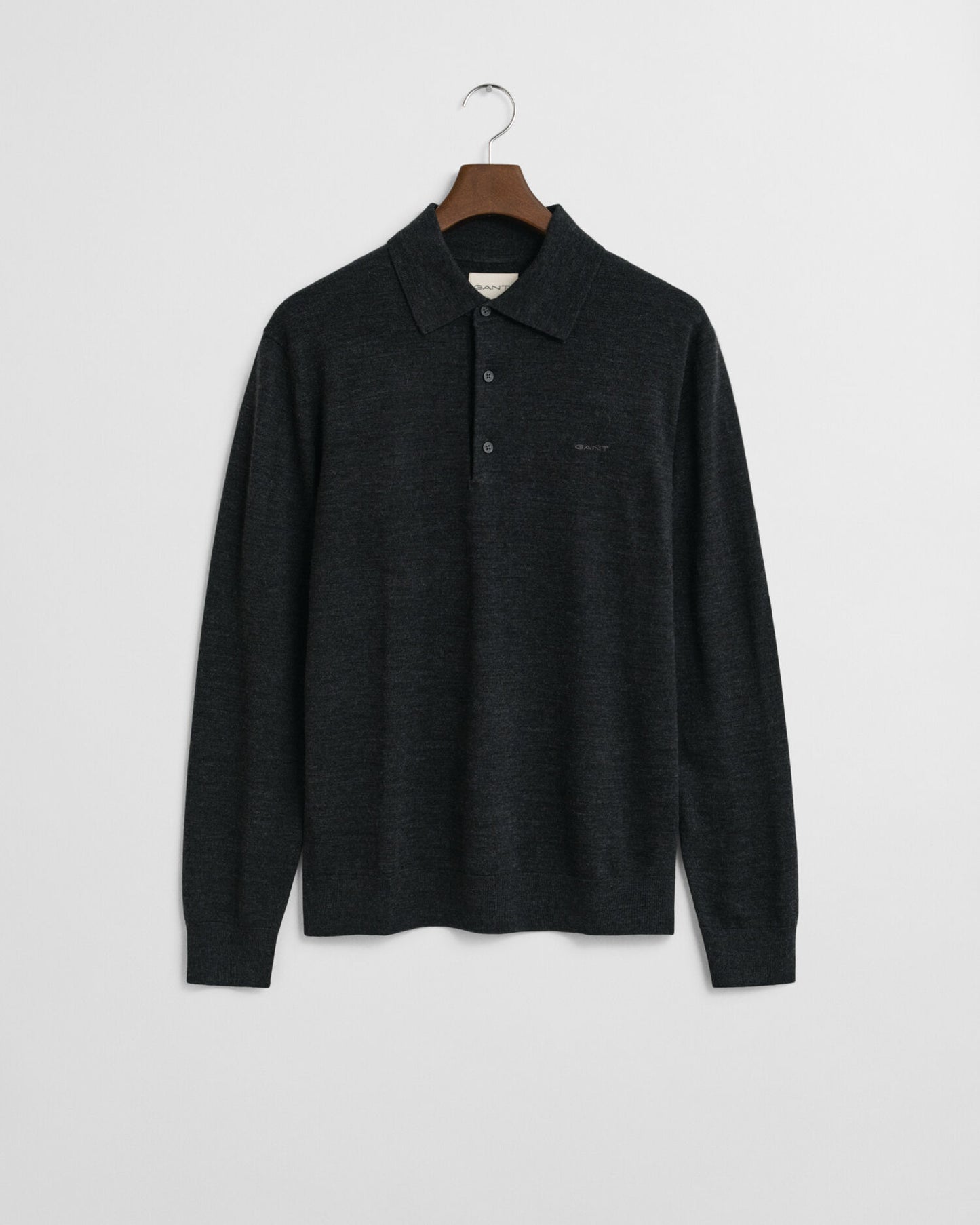 Pull polo en laine mérinos extra fine