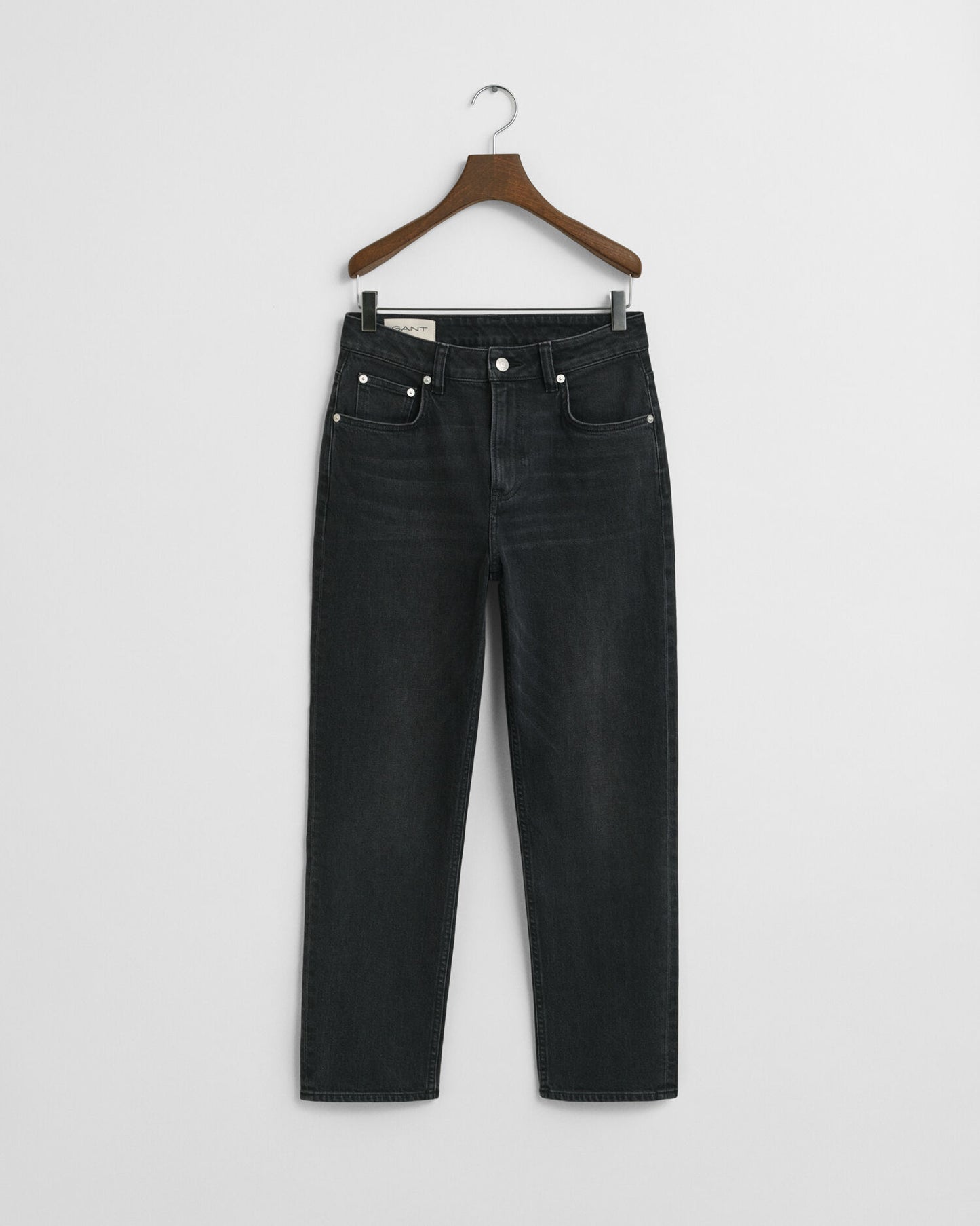 Cropped Straight Leg Stretchjeans