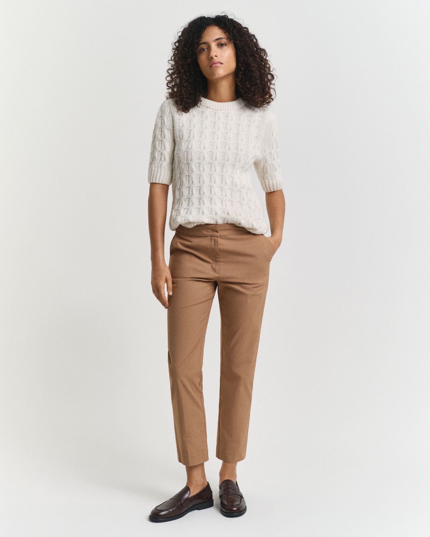 Pantalon cigarette ajusté
