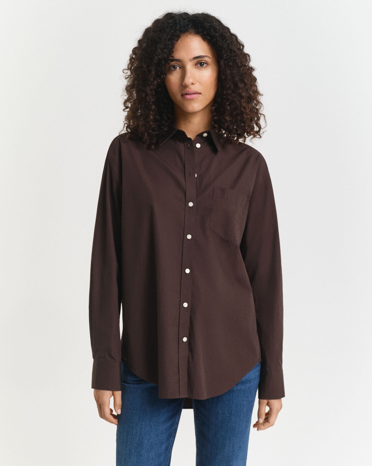 Chemise Popeline Classique Coupe Décontractée