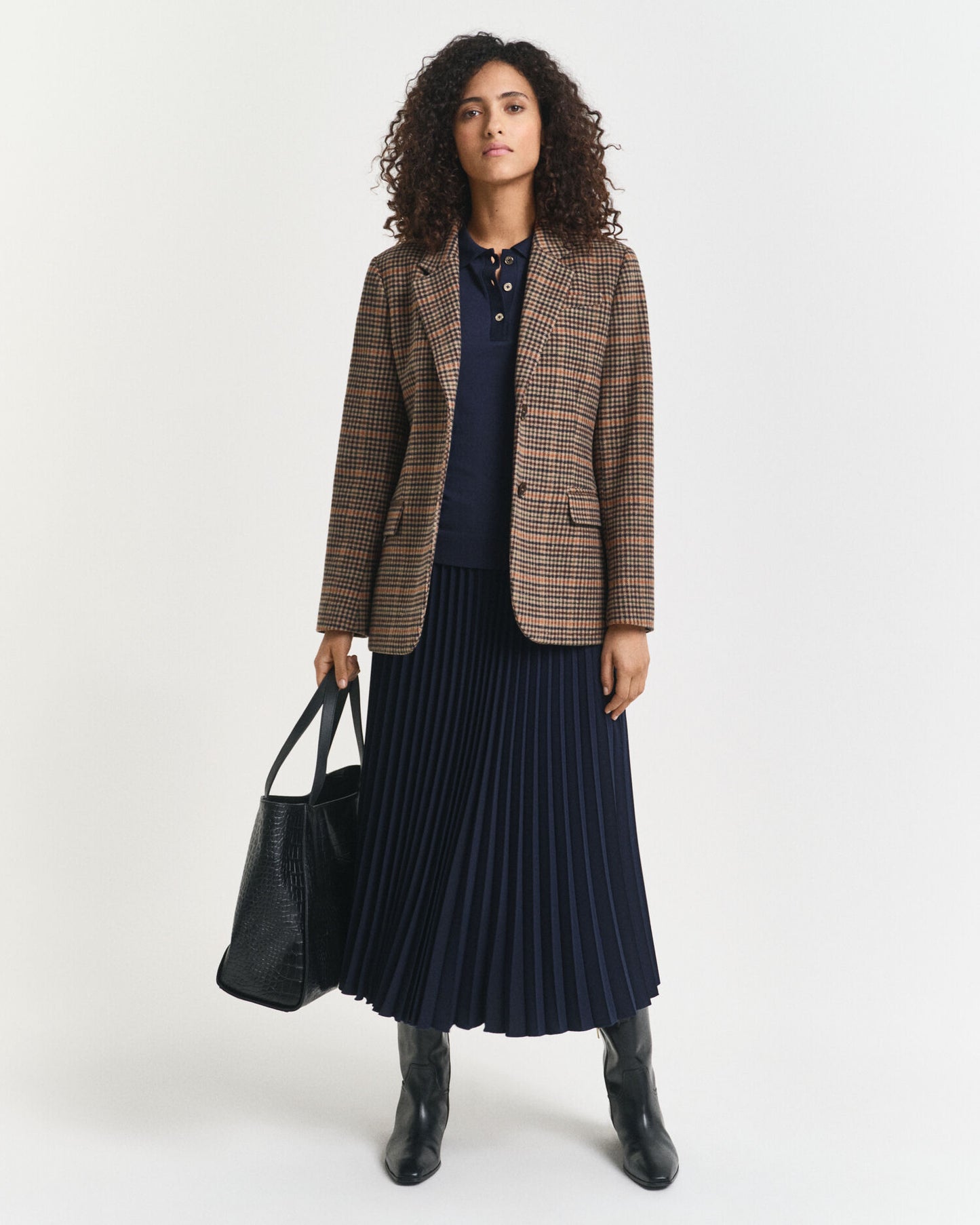 Polo à manches longues sans coutures et boutonné