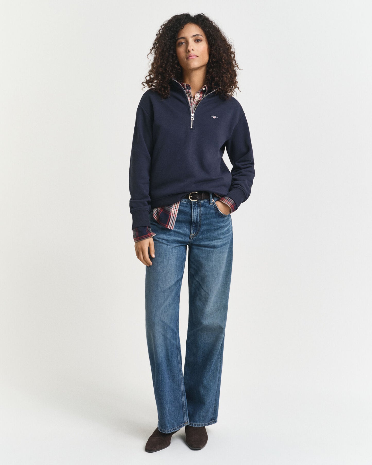Sweat-shirt Shield demi-zip