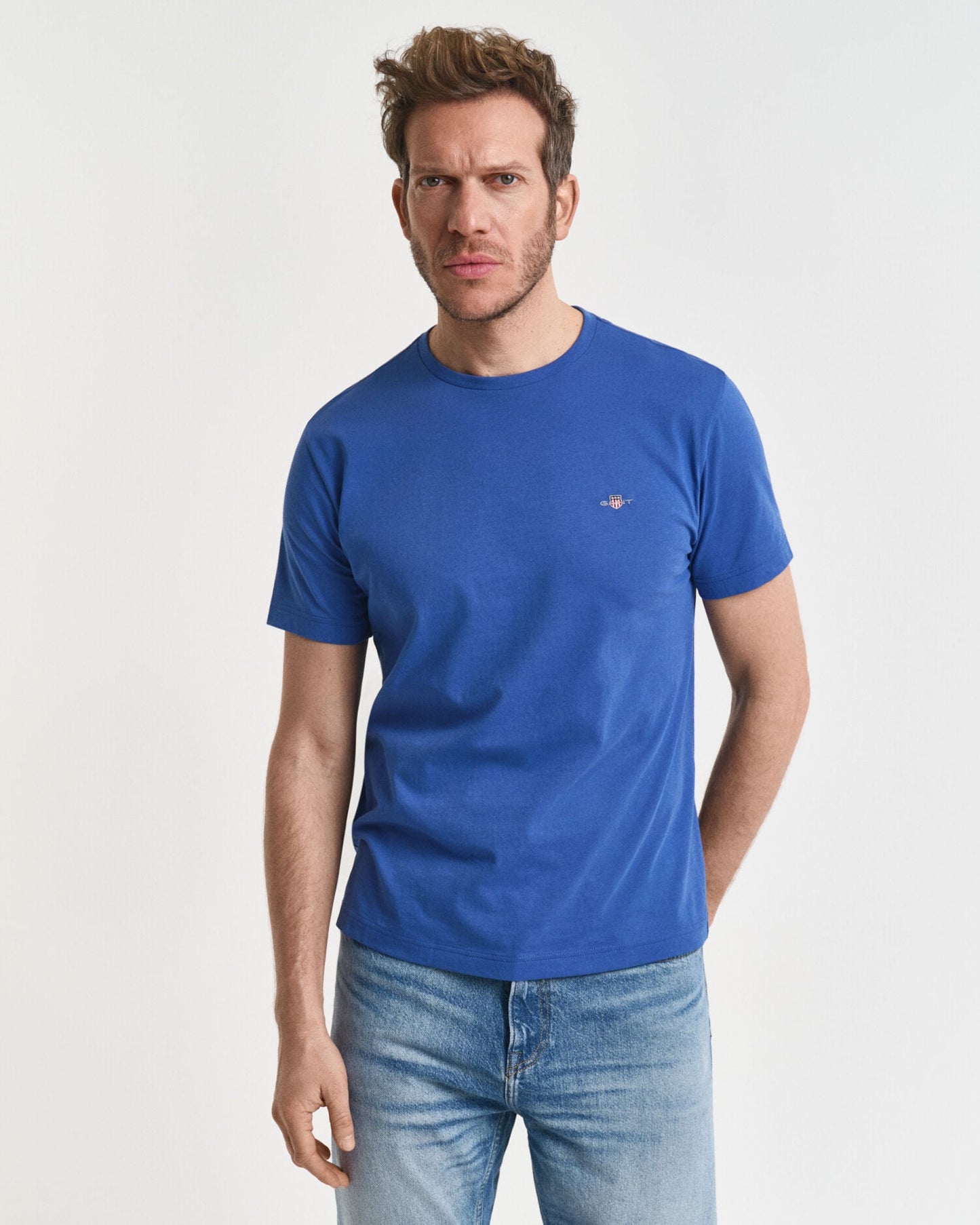 T-shirt écusson coupe droite