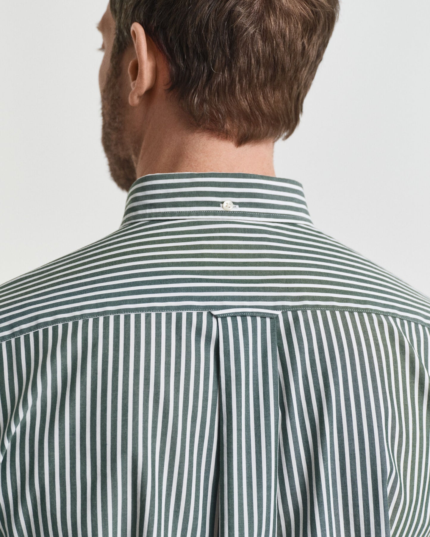 Chemise popeline rayée coupe droite