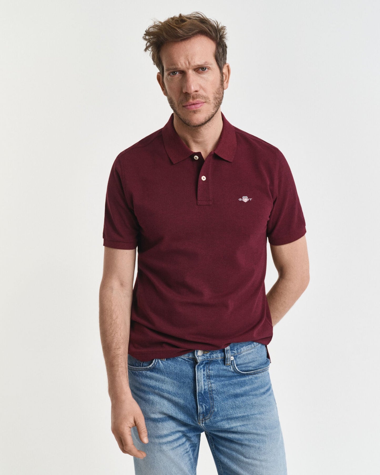 Polo en piqué à coupe classique Shield