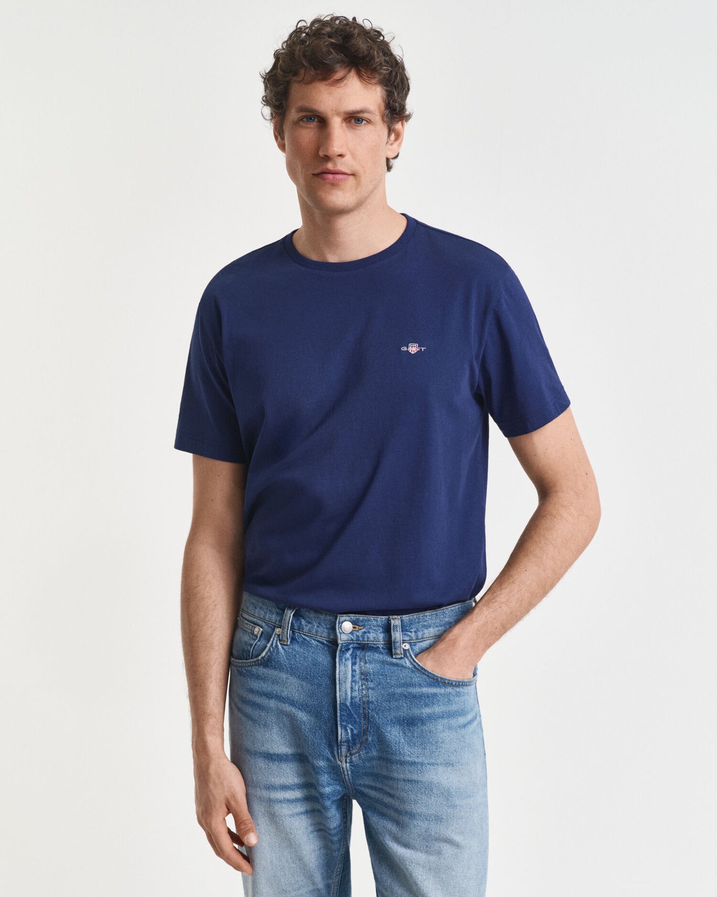 T-shirt à coupe droite avec logo