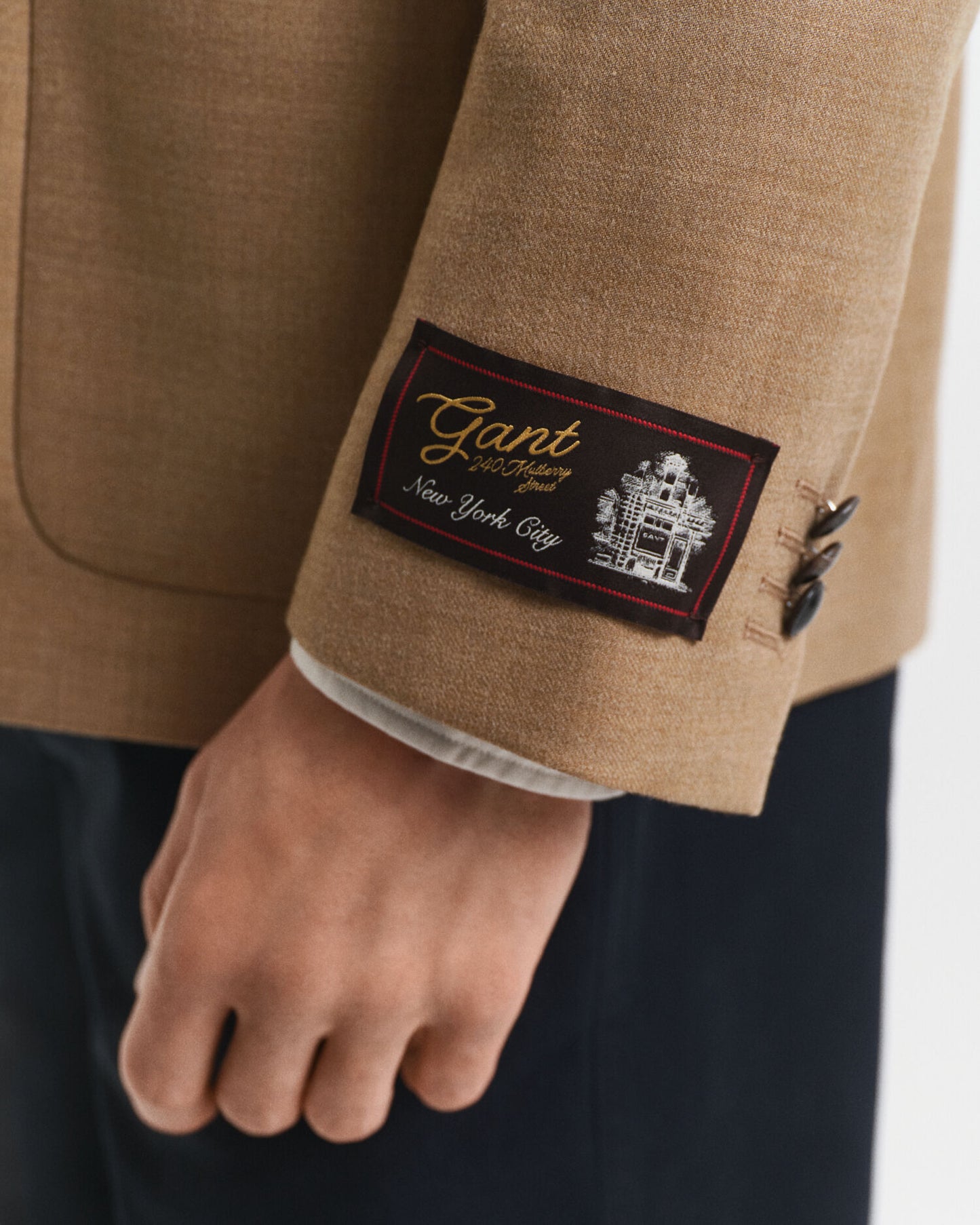 Flanell-Club-Blazer „Camel“